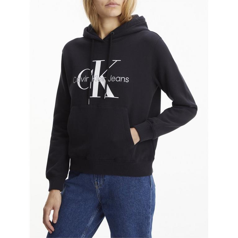 CK Noir - Calvin Klein Jeans - Core Monogram Logo Hoodie Huppari - 3