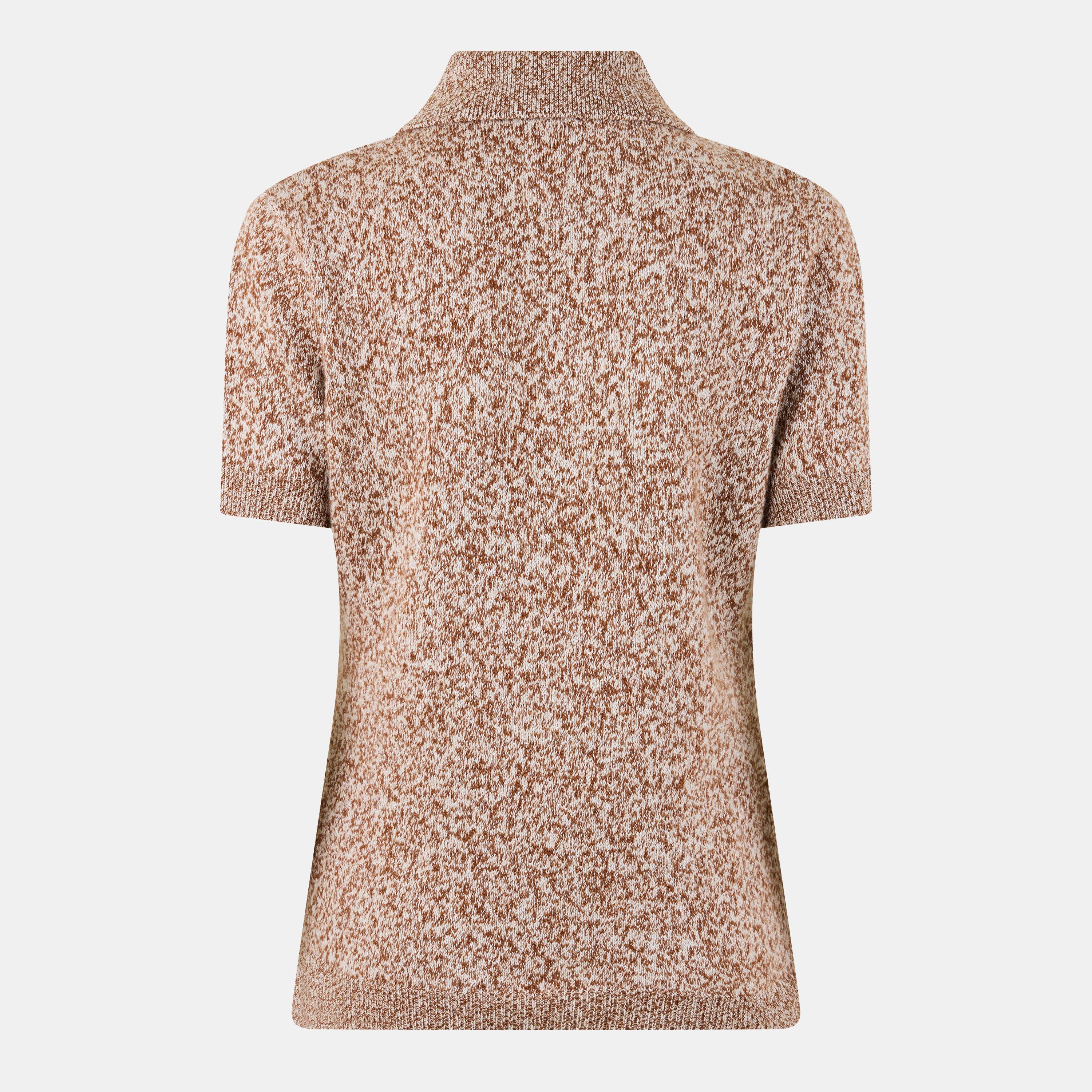 Spice Brown - Versace - Women's Knitted Top - 2