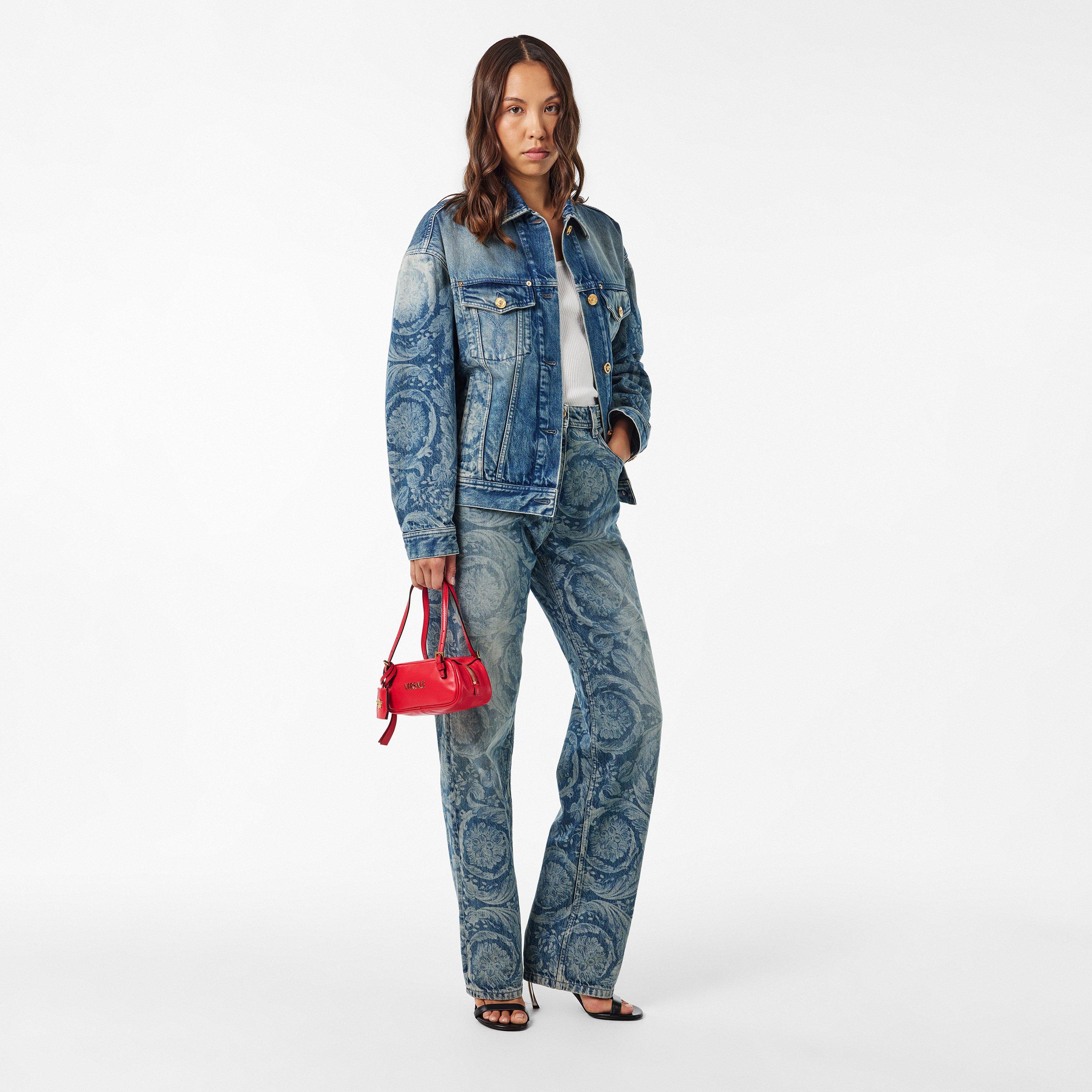 Blue - Versace - Women's Blue Wash Denim Jacket - 6