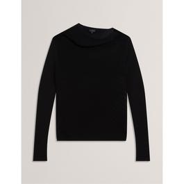 Ted Baker Women's Long Sleeve Sheer Knitted Top