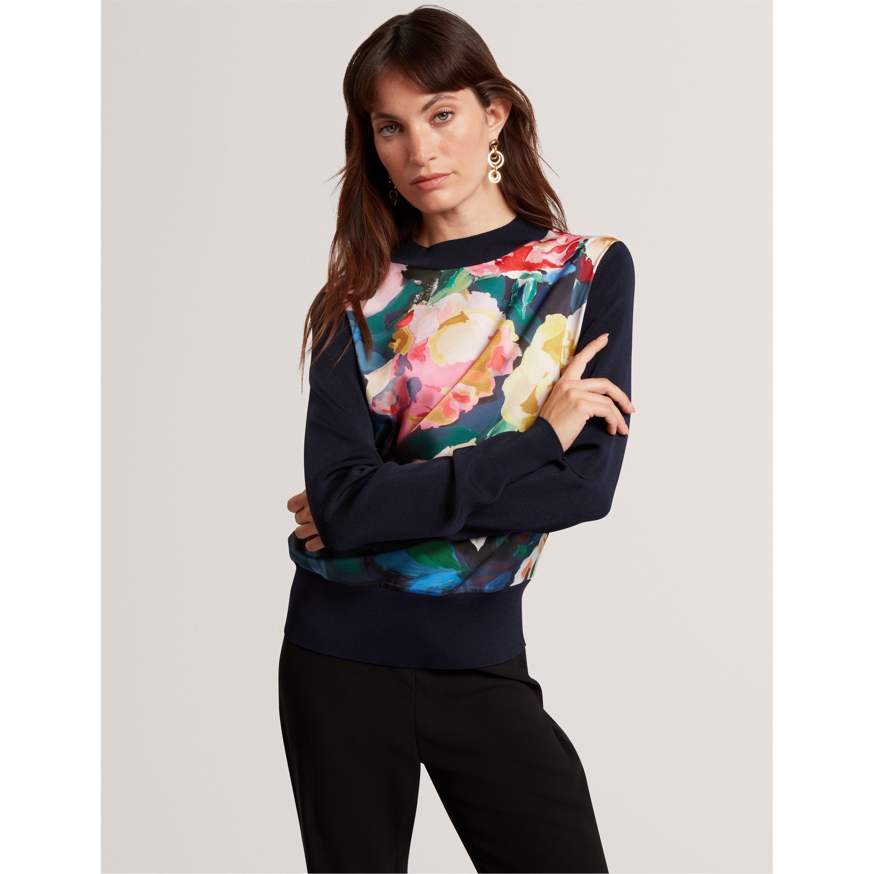 Navy - Ted Baker - Women's Knitted Top - 2