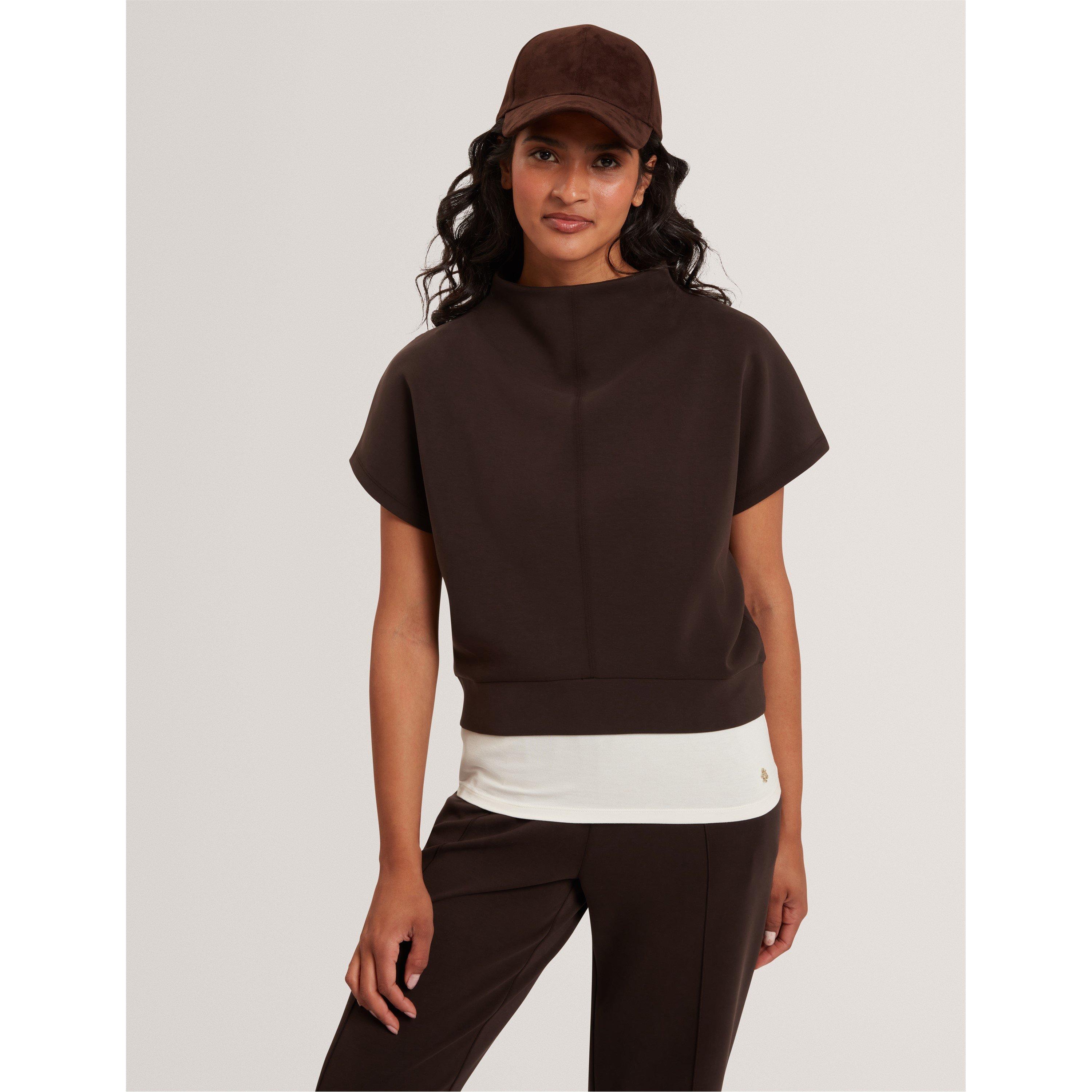 Dk-Brown - Ted Baker - Women's Cupro Crew Sweatshirt - 2