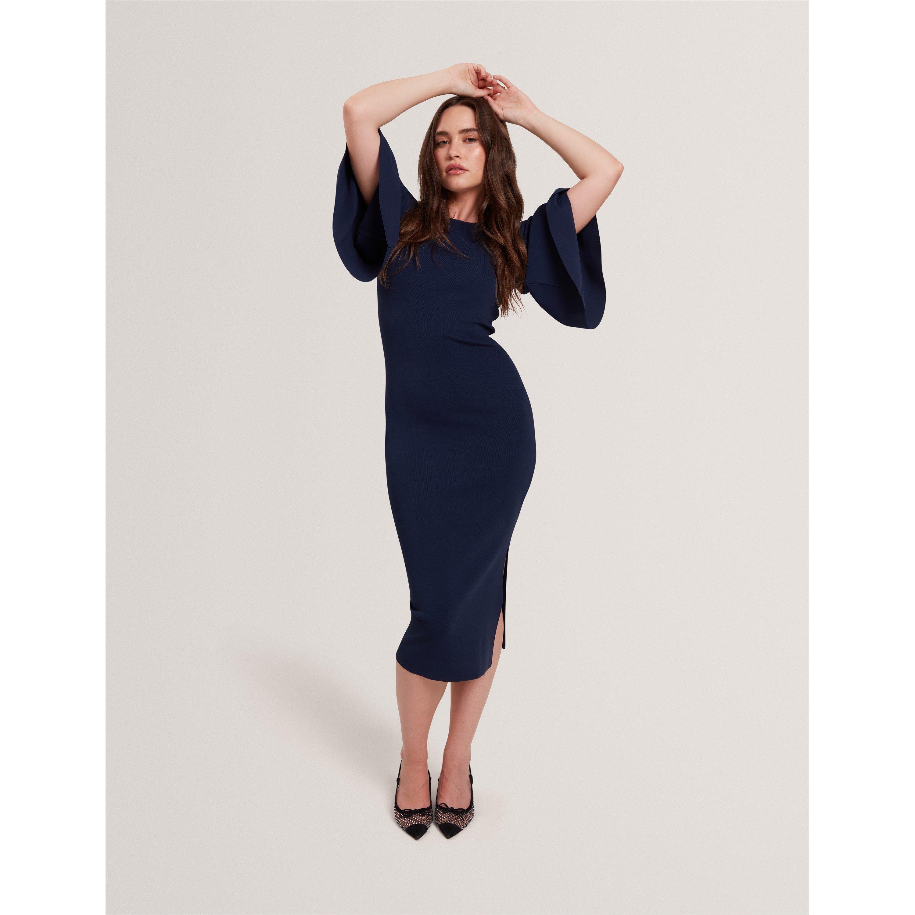 Navy - Ted Baker - Flute Midaxi Dress - 3