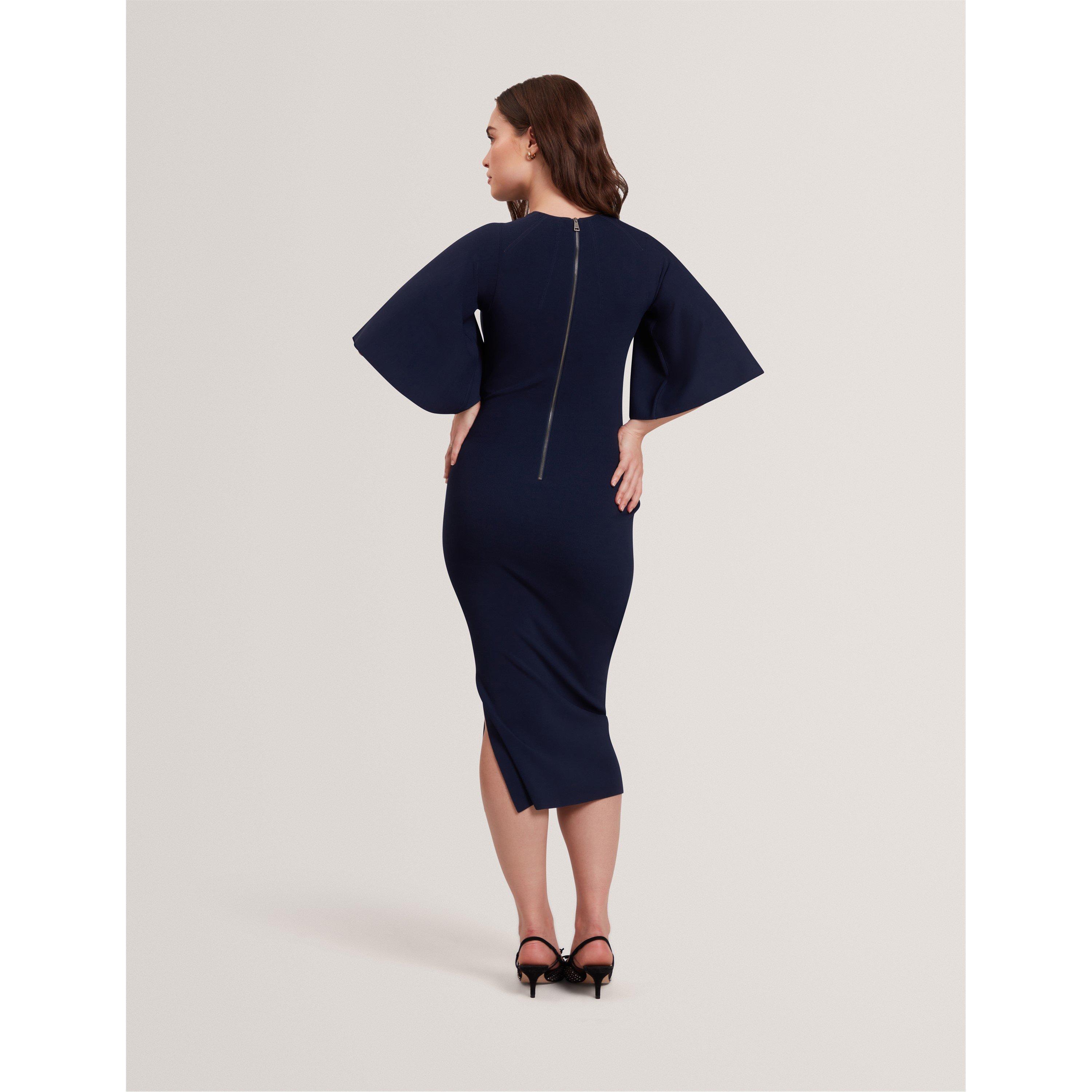 Navy - Ted Baker - Flute Midaxi Dress - 4