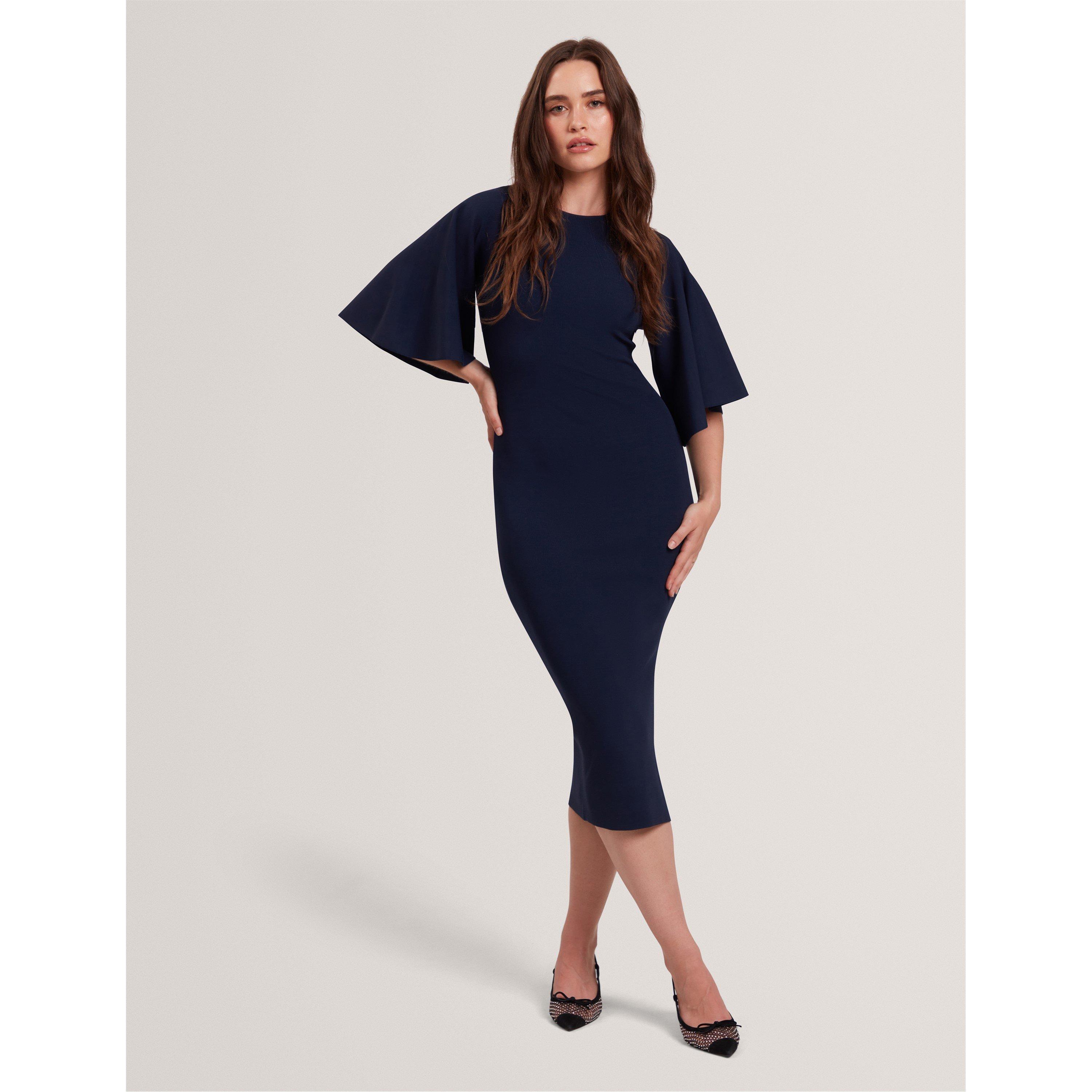Navy - Ted Baker - Flute Midaxi Dress - 6