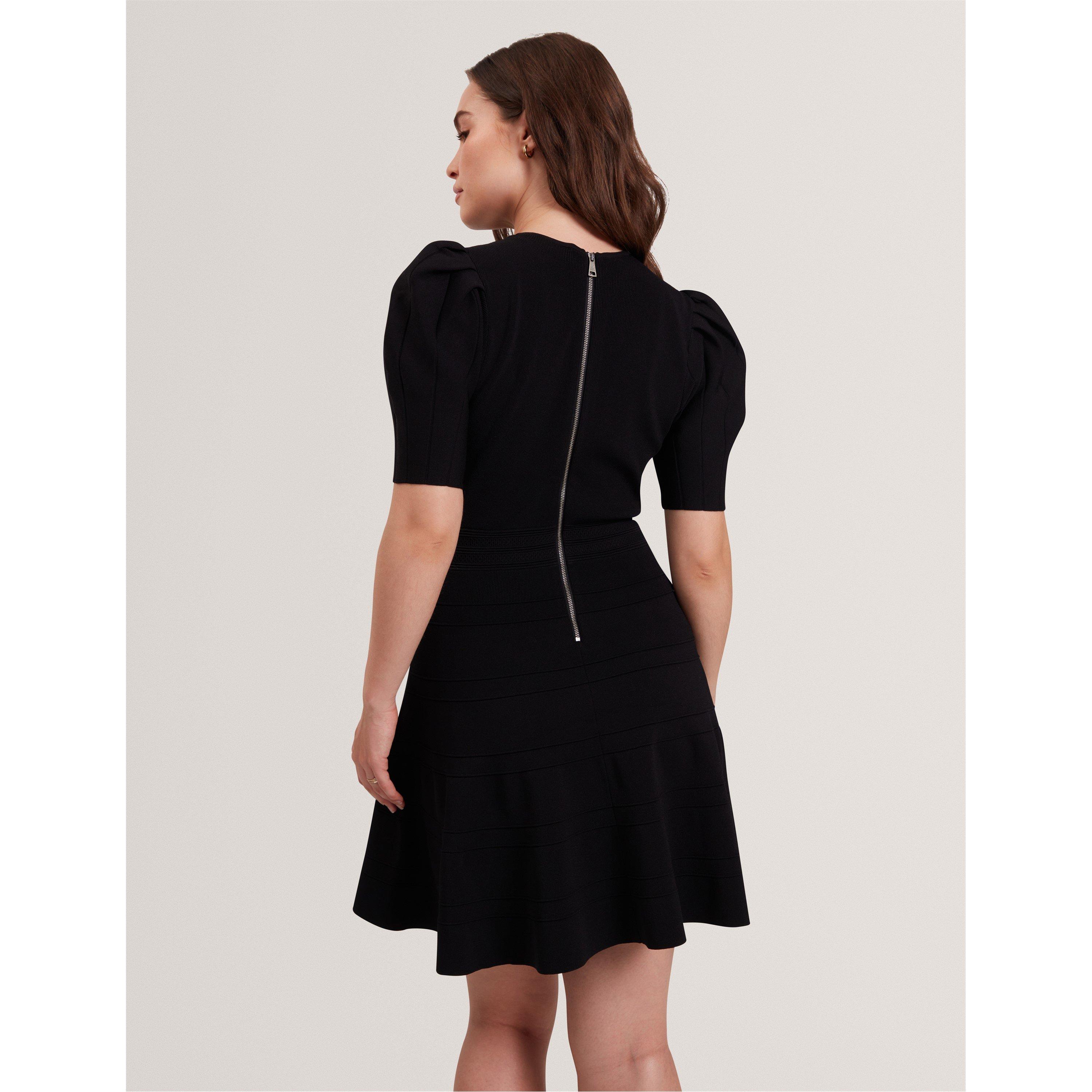 Black - Ted Baker - Women's Knitted Jumper Dress - 3