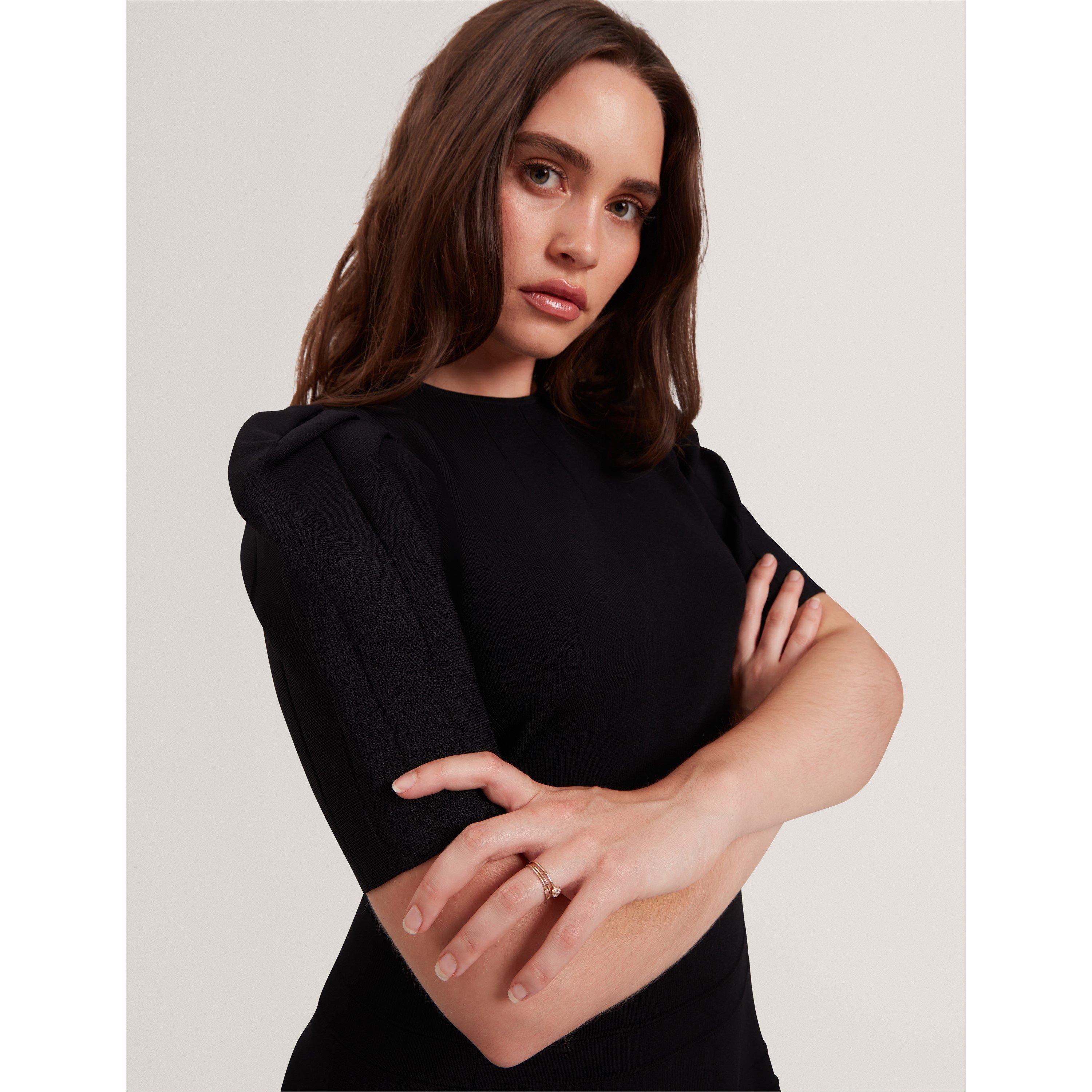 Black - Ted Baker - Women's Knitted Jumper Dress - 4
