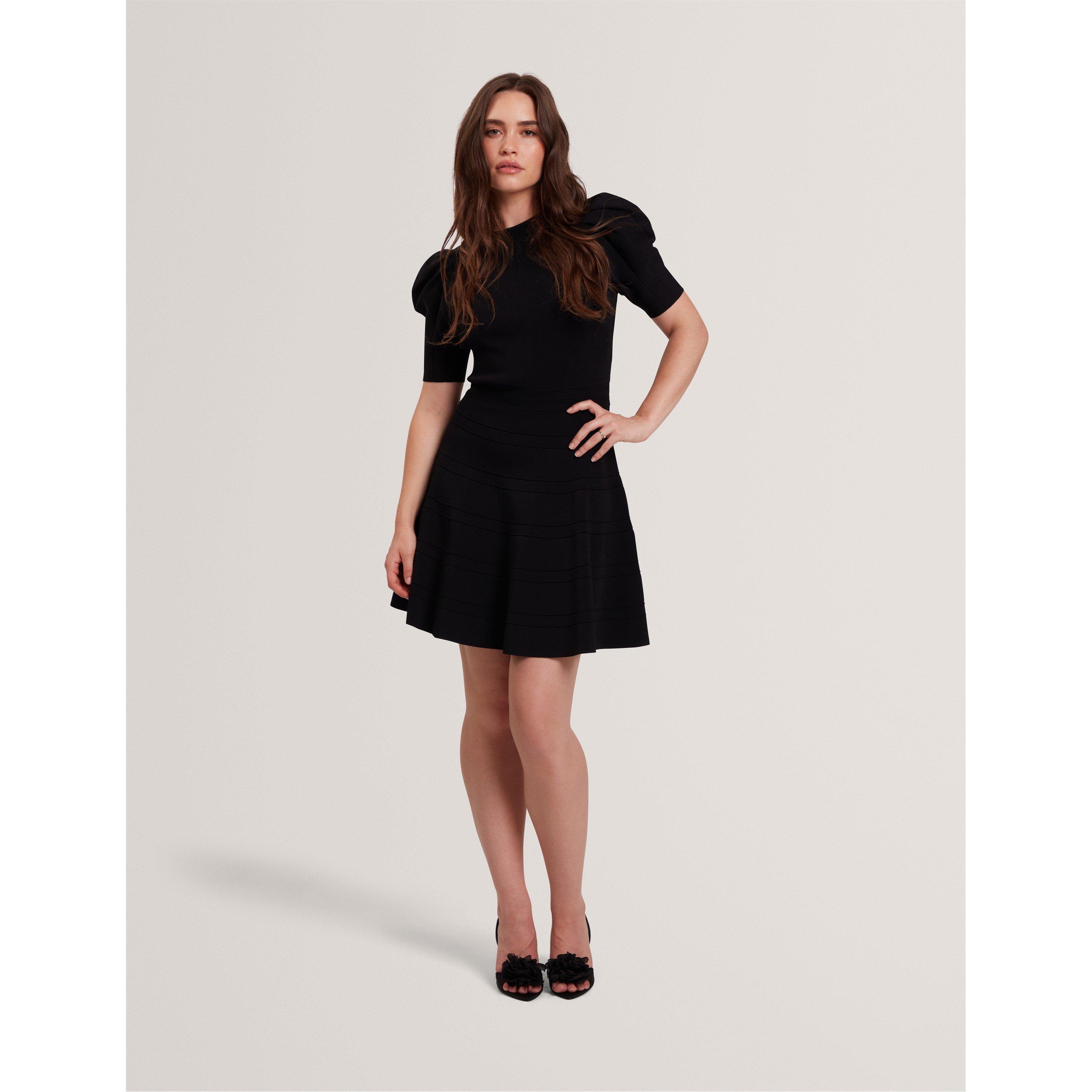 Black - Ted Baker - Women's Knitted Jumper Dress - 5
