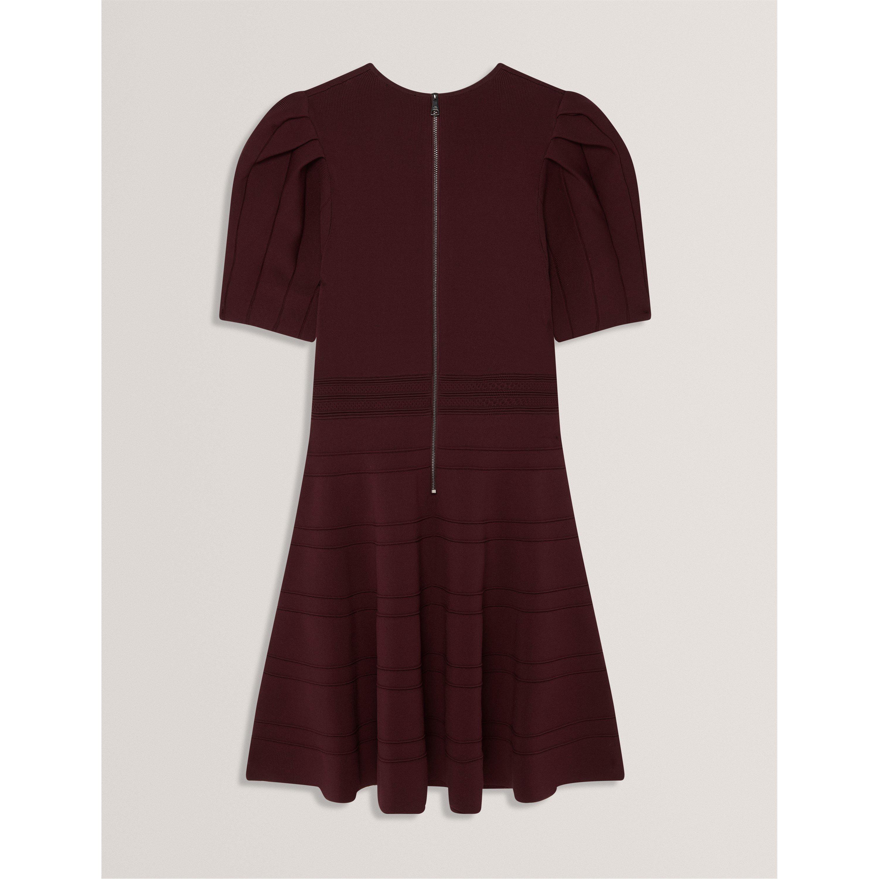 Dk-Red - Ted Baker - Women's Knitted Jumper Dress - 2