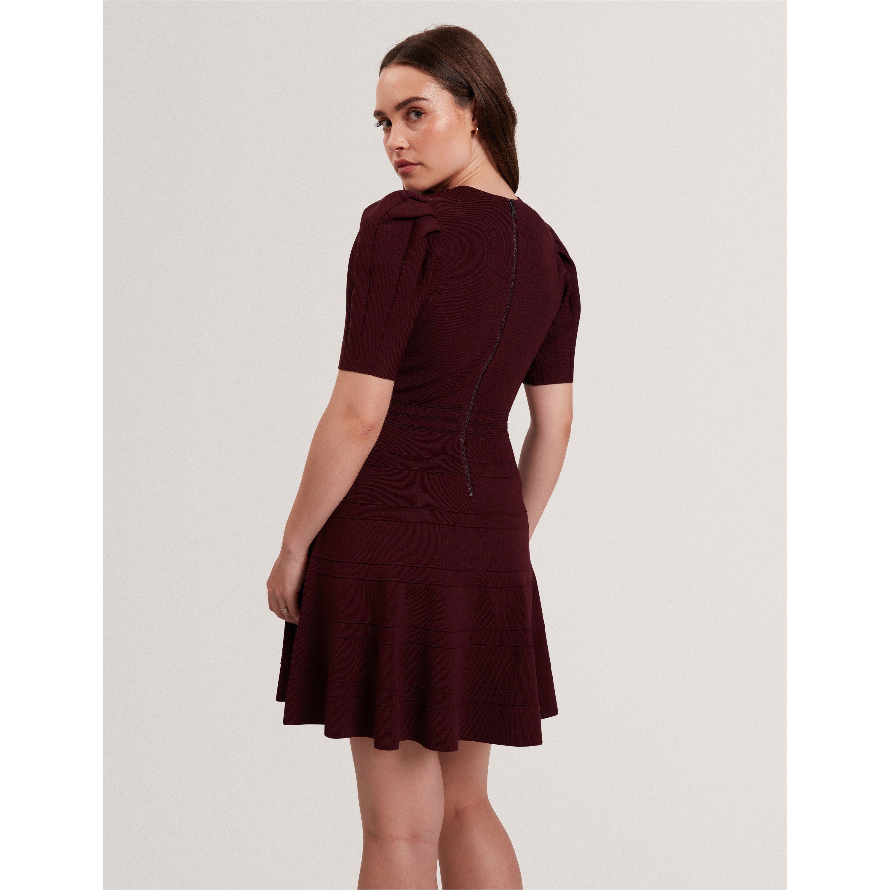 Dk-Red - Ted Baker - Women's Knitted Jumper Dress - 4