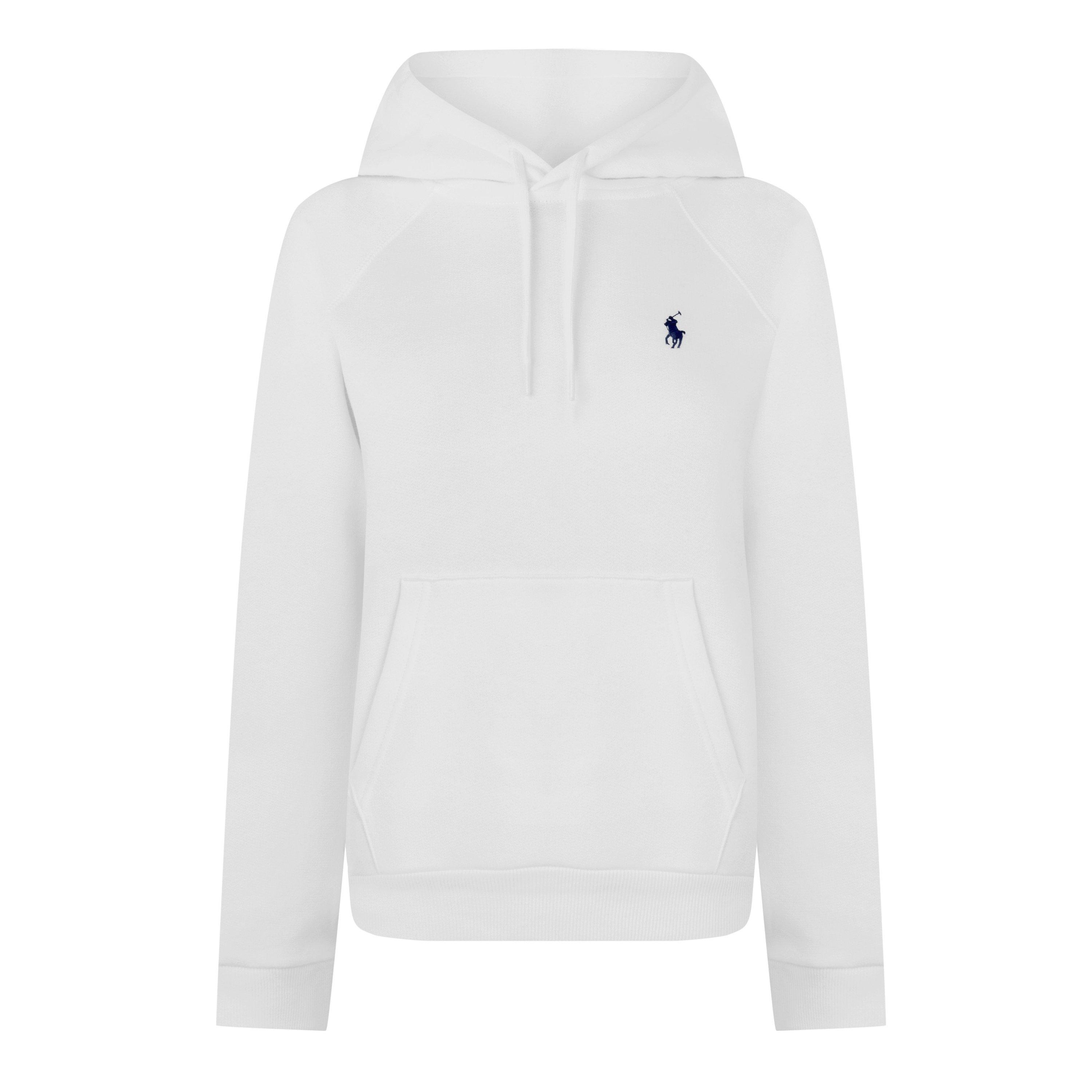 Polo Ralph Lauren Pony Fleece Hoodie - WHITE - Size 14 (L)