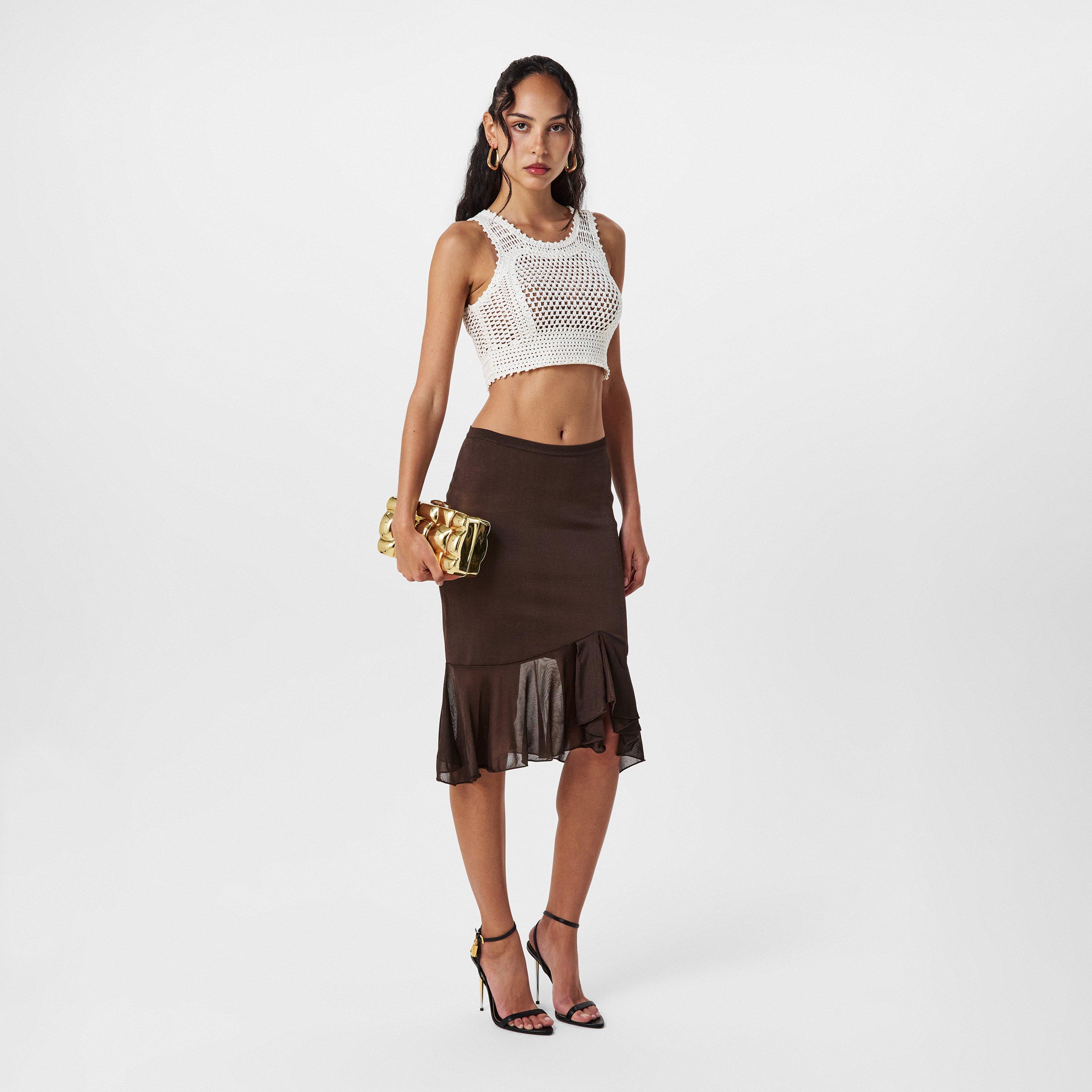 White - Tom Ford - Women's Knitted Top - 6