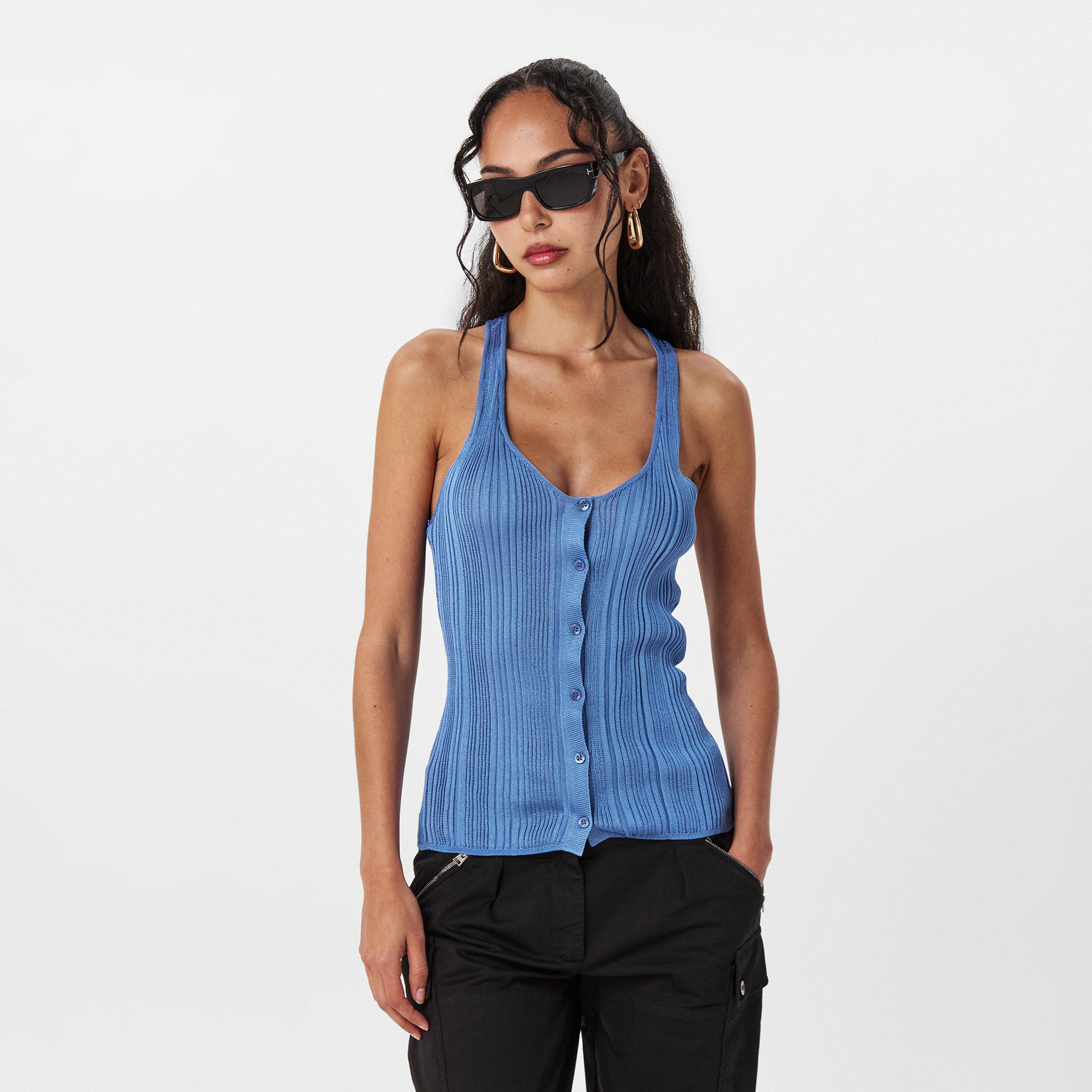 Blue - Tom Ford - Women's Knitted Top - 3