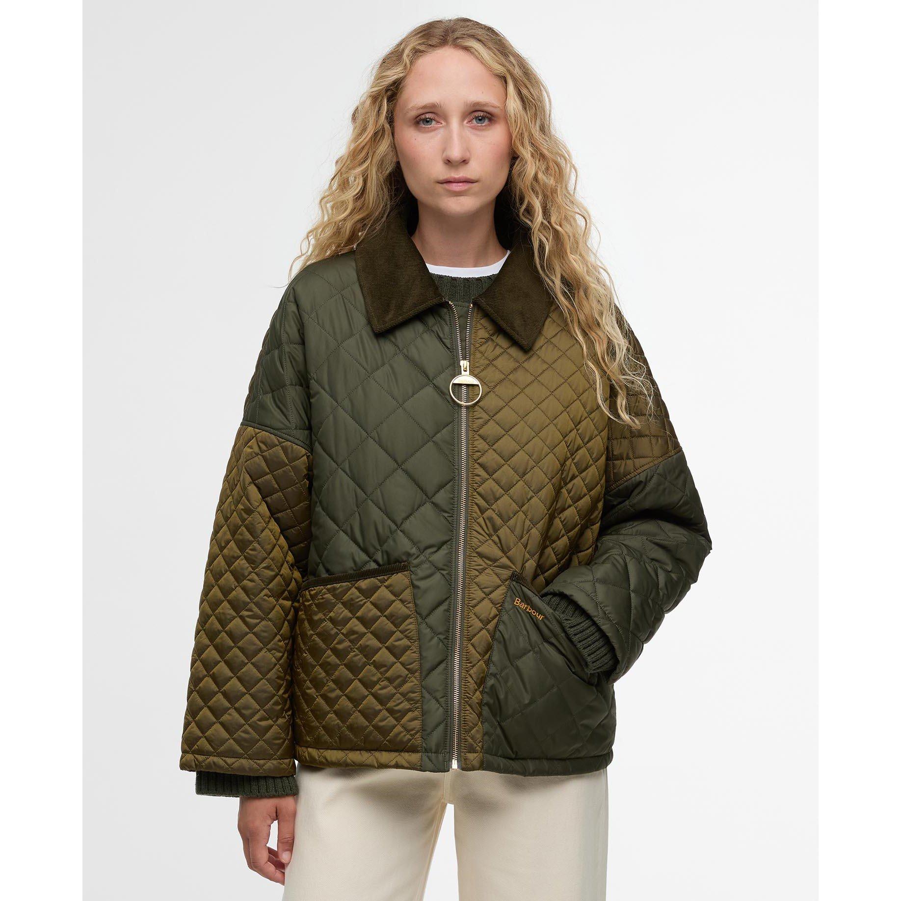 Olive/Ancient - Barbour - Womens Danby Quilted Jacket - 2