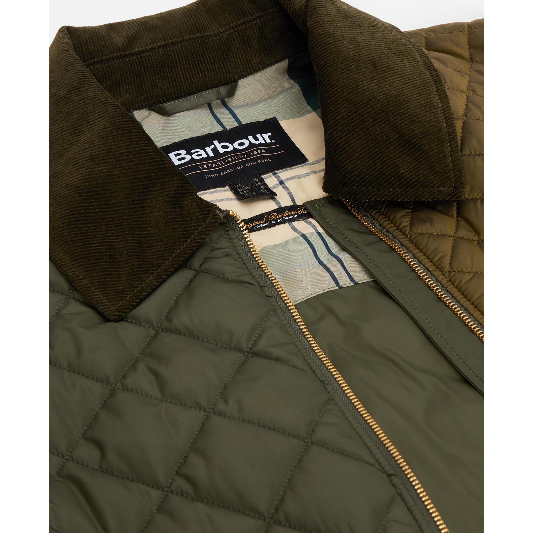 Olive/Ancient - Barbour - Womens Danby Quilted Jacket - 6