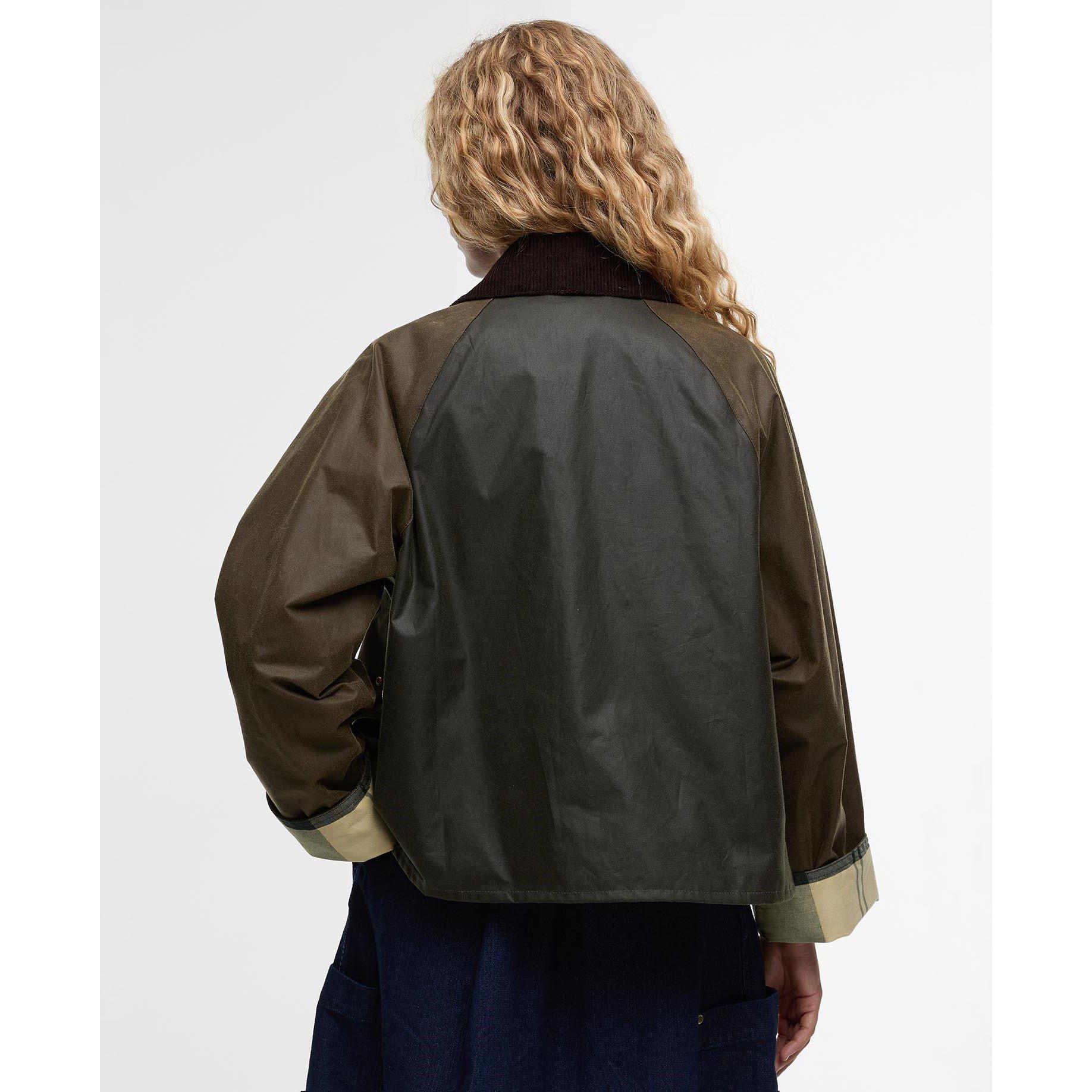 Olive/Ancient - Barbour - Womens Kearton Waxed Jacket - 3