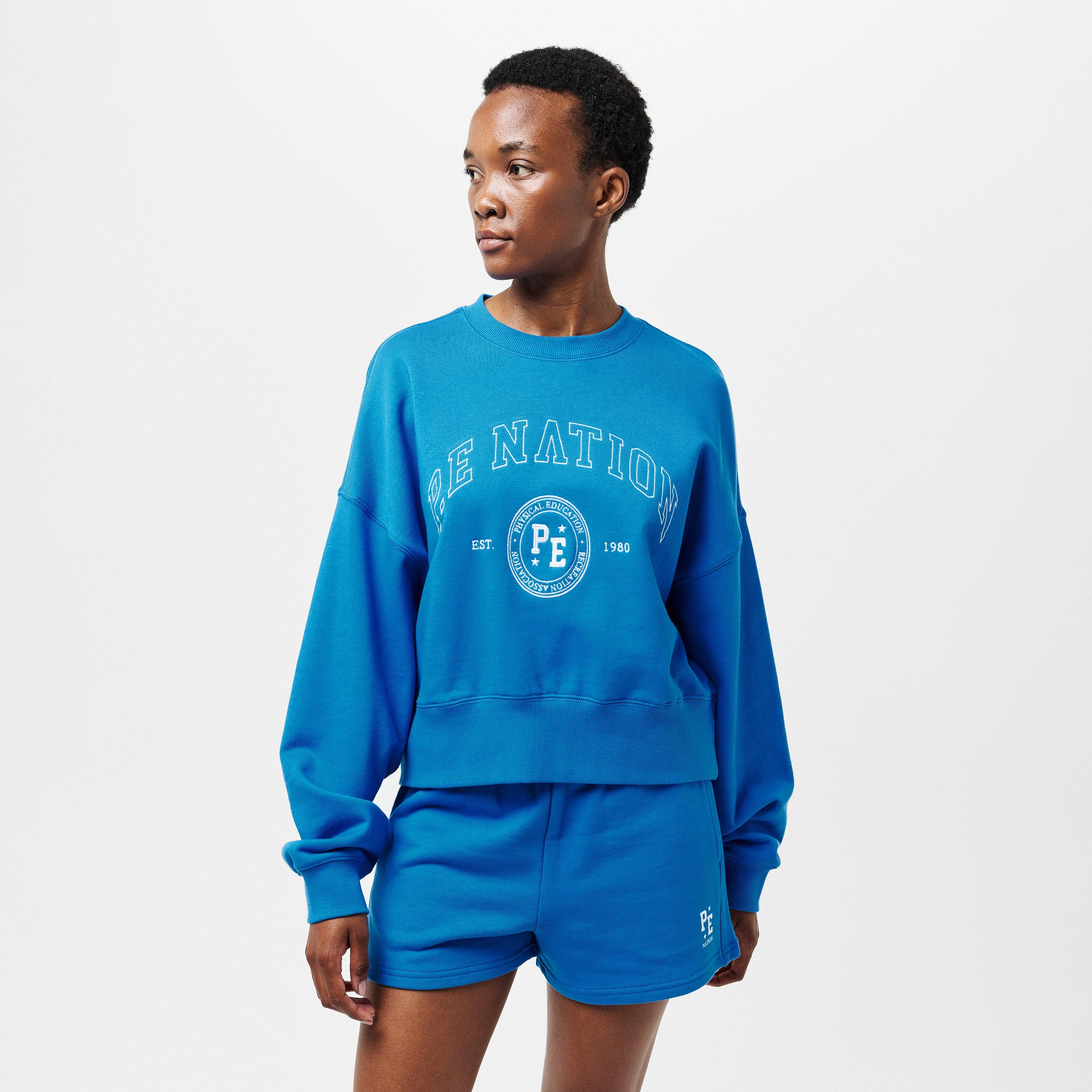 FRENCH BLUE - PE Nation - Women's Adobe Crew Sweatshirt - 3