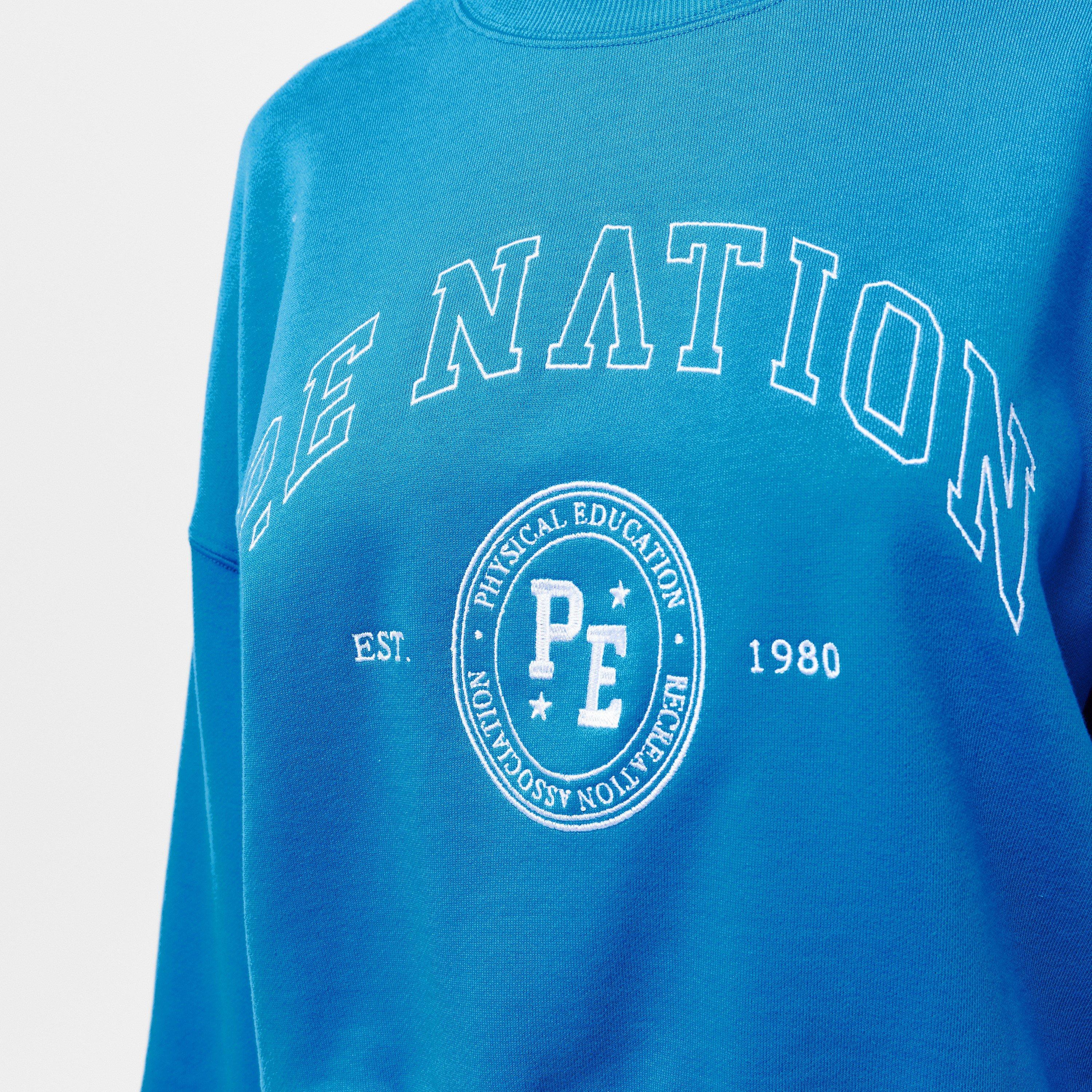 FRENCH BLUE - PE Nation - Women's Adobe Crew Sweatshirt - 5