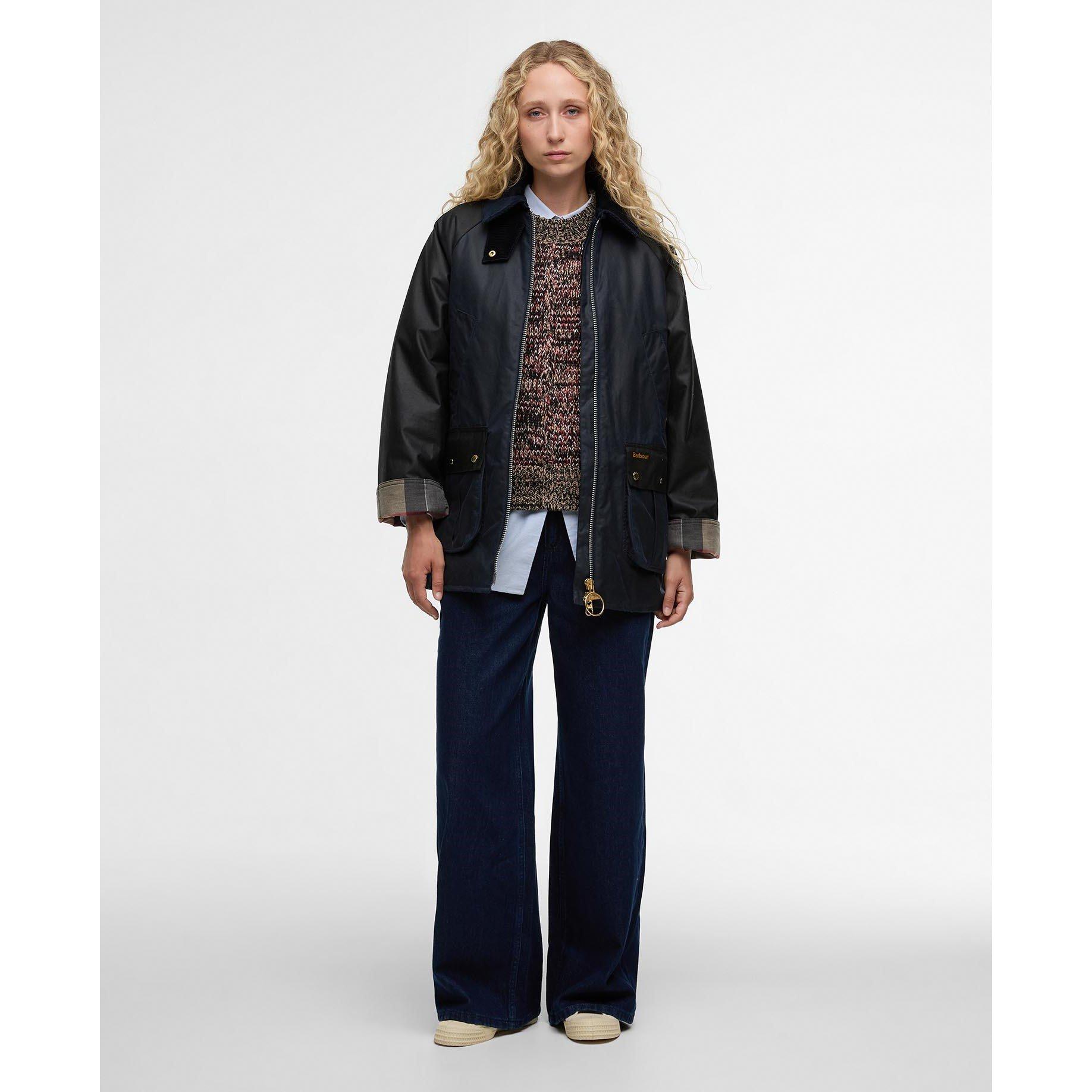 Nvy/Blck/Tartan - Barbour - Womens Kettlewell Waxed Jacket - 7