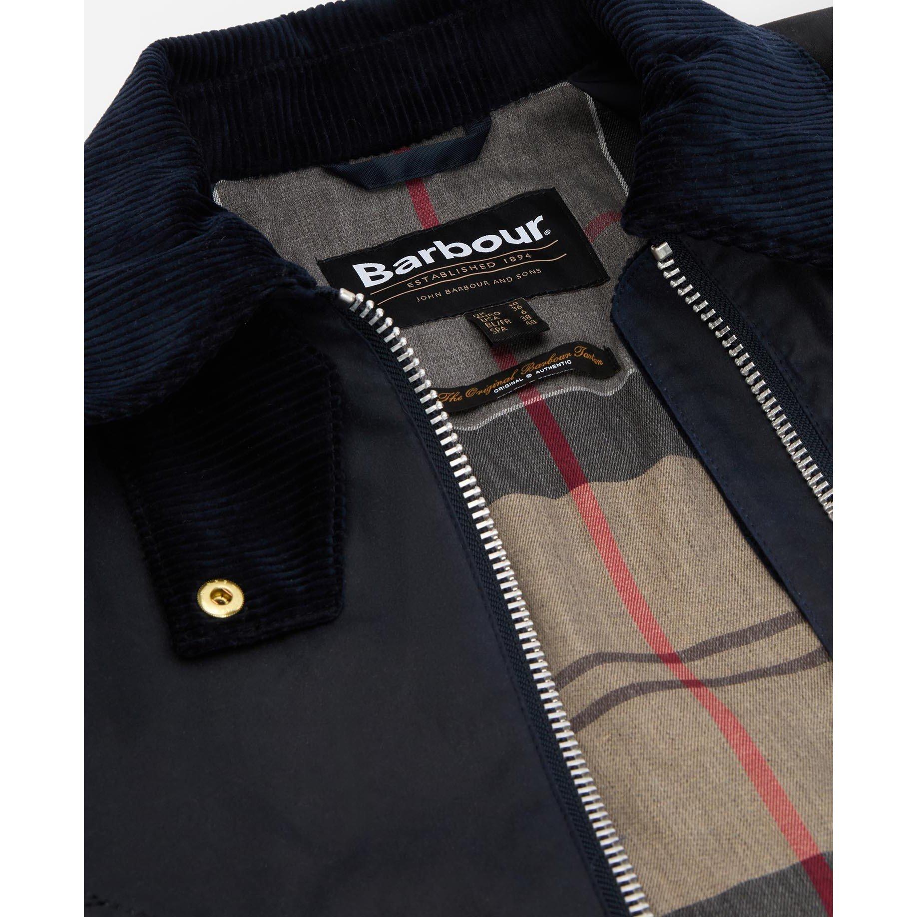 Nvy/Blck/Tartan - Barbour - Womens Kettlewell Waxed Jacket - 6