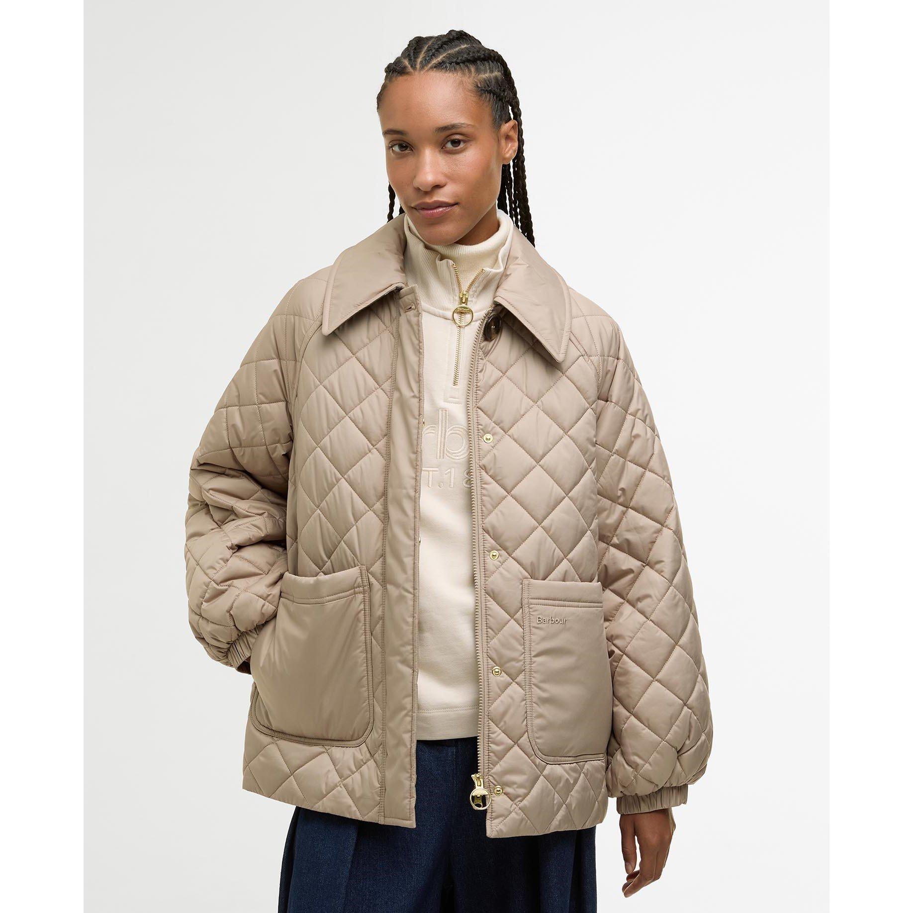 Honey/Ancient - Barbour - Womens Laoise Quilted Jacket - 2