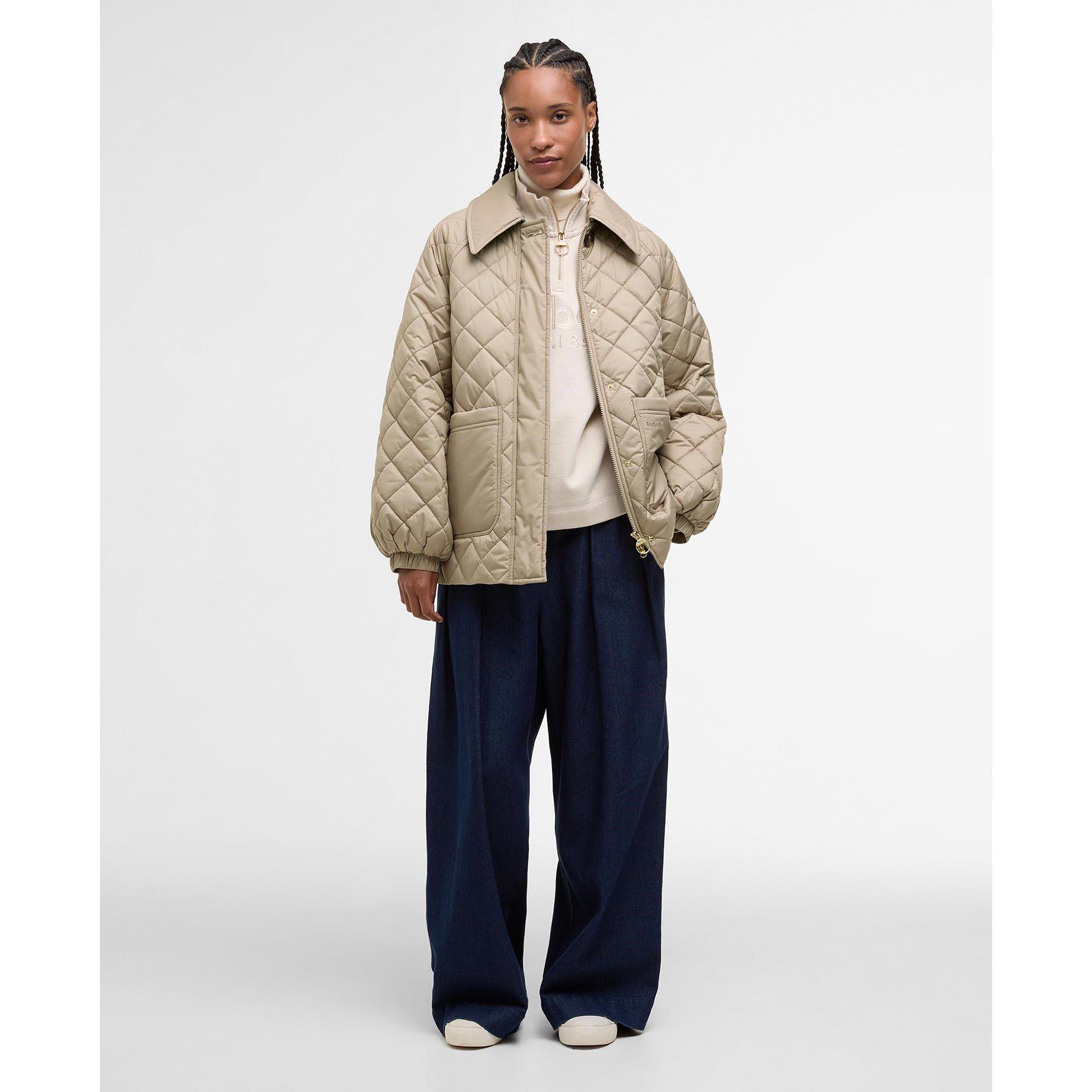 Honey/Ancient - Barbour - Womens Laoise Quilted Jacket - 8