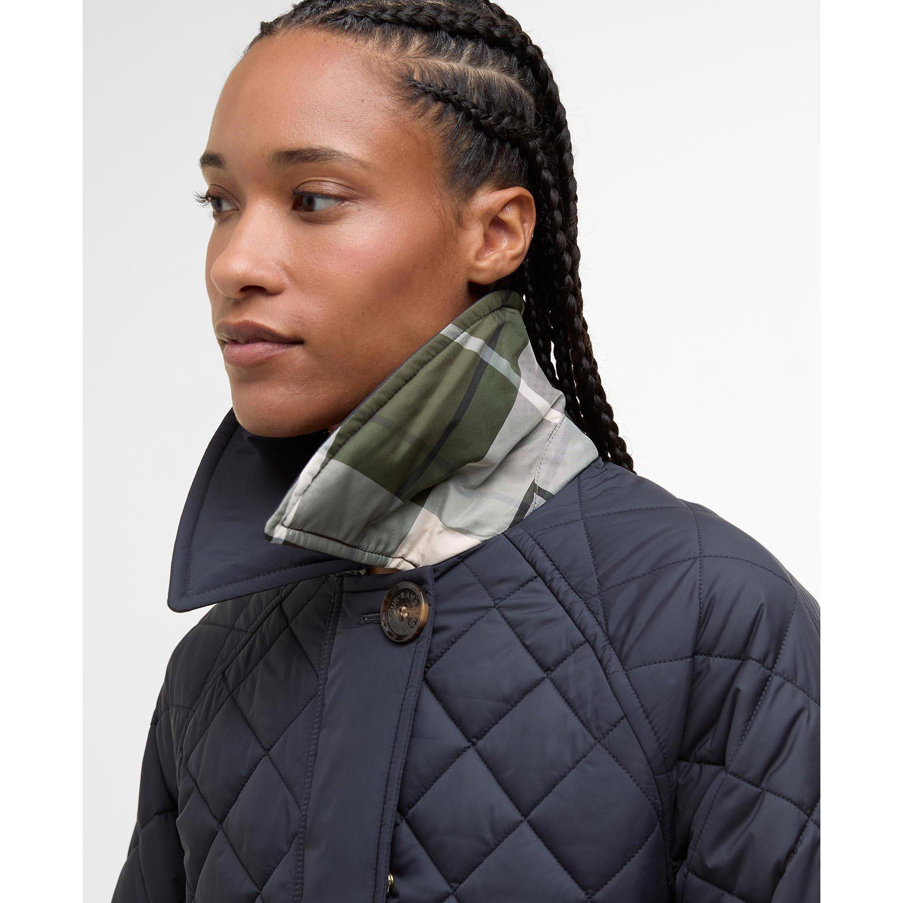 Navy/Ancient - Barbour - Women's B.Intense Laoise Quilted Jacket - 4