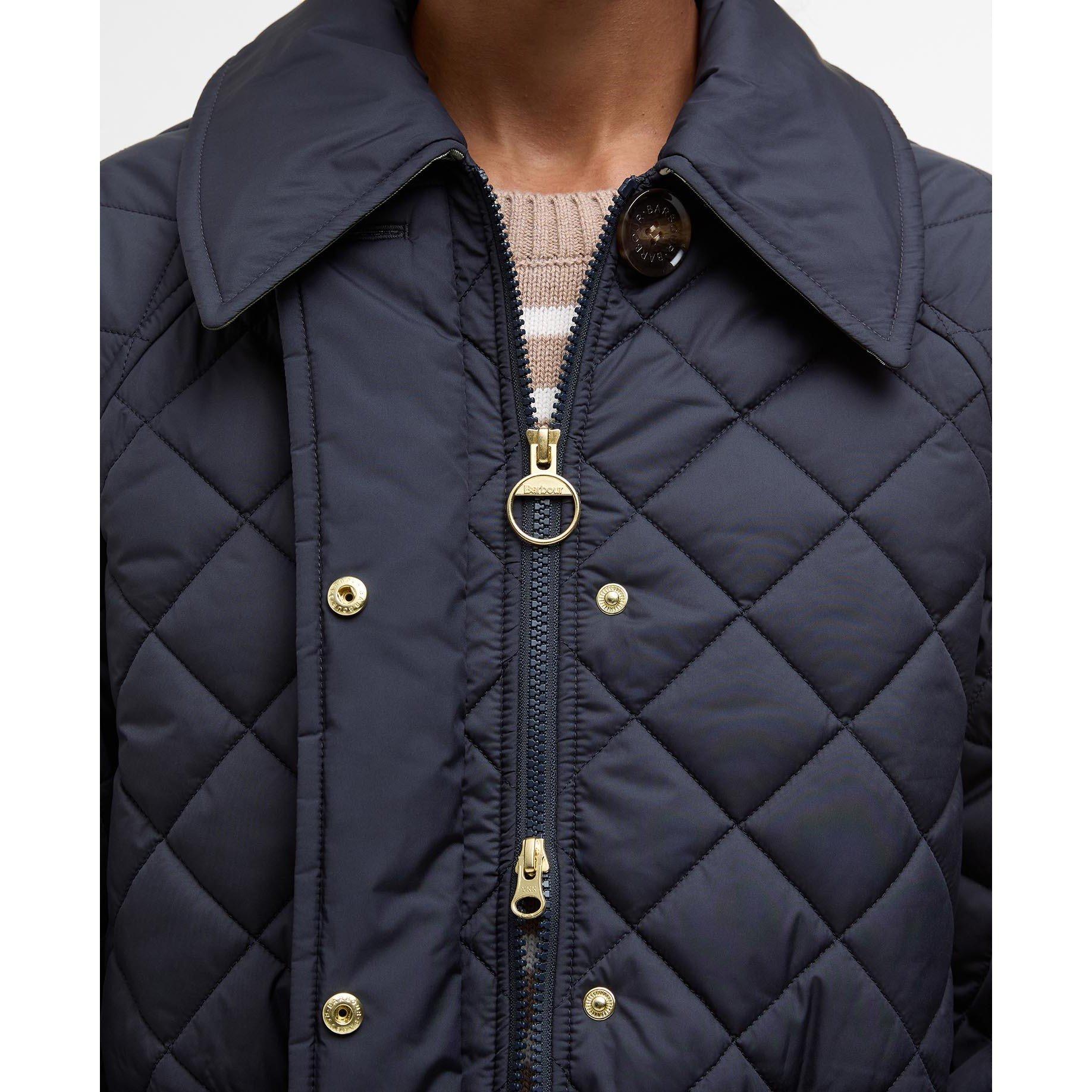 Navy/Ancient - Barbour - Women's B.Intense Laoise Quilted Jacket - 5