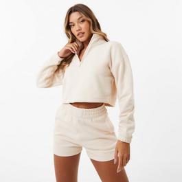 Everlast quarter Zip Fleece Top Womens