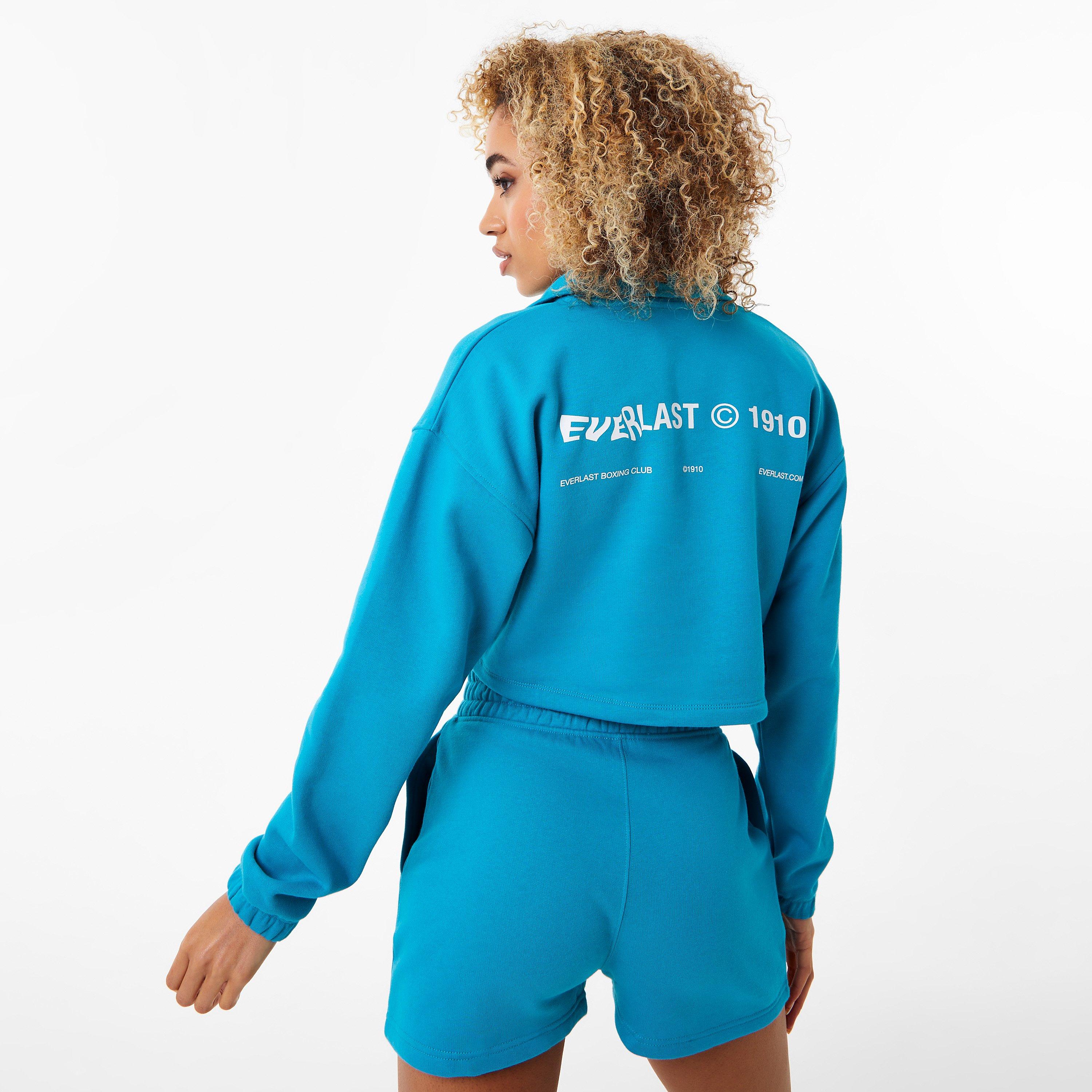 Teal - Everlast - quarter Zip Fleece Top Womens - 2