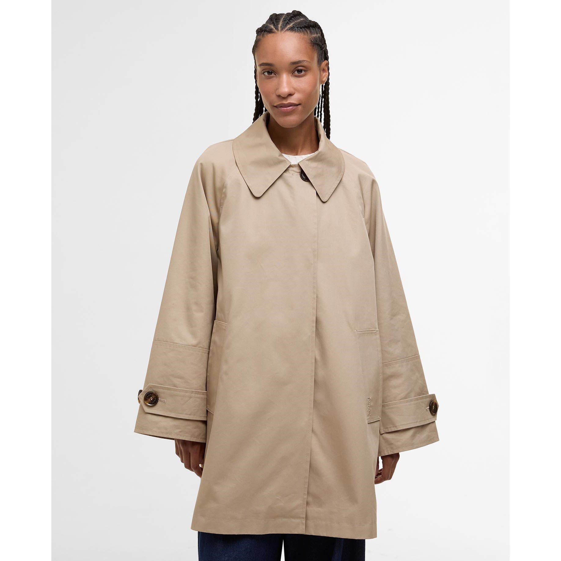 Honey/Ancient - Barbour - Women's Kennedy Side Plate Mac - 2