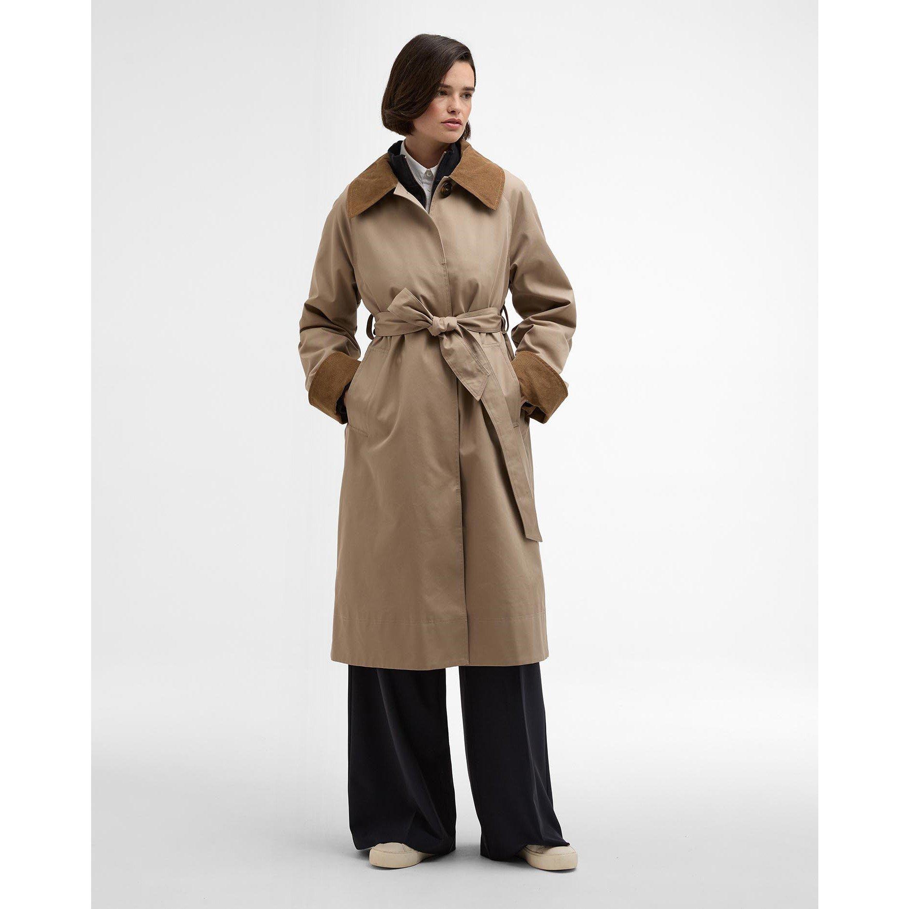 Honey/Ancient - Barbour - Womens Reagan Showerproof Trench Coat - 7