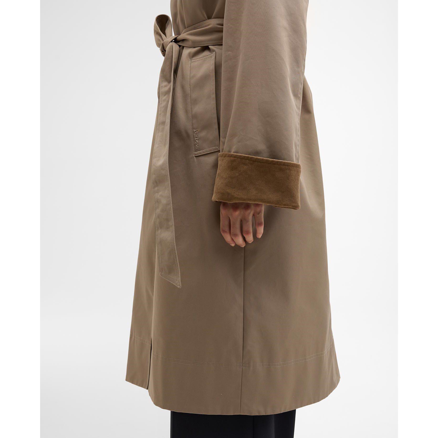 Honey/Ancient - Barbour - Womens Reagan Showerproof Trench Coat - 5