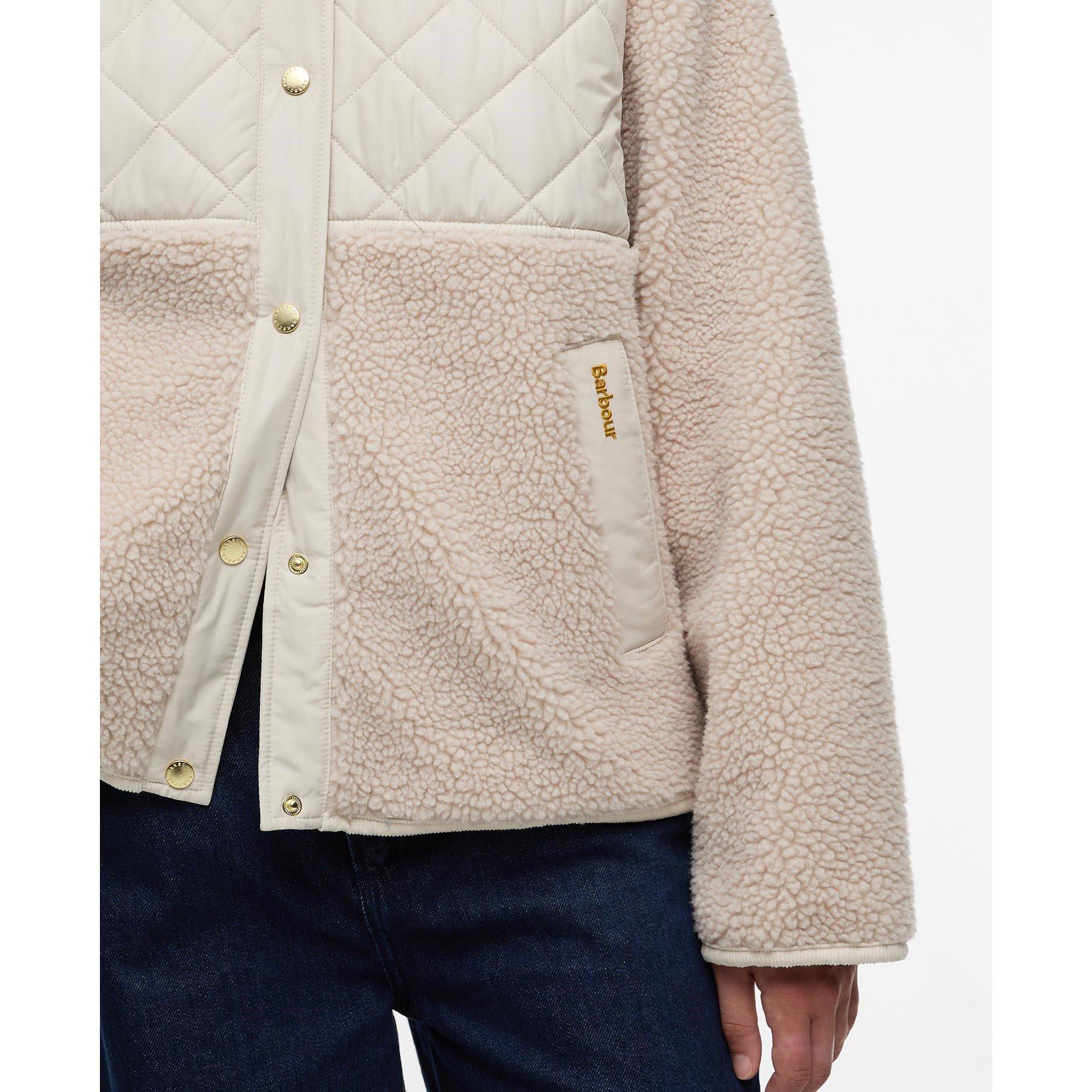 Oatmeal/Silver - Barbour - Womens Wetherby Fleece - 5