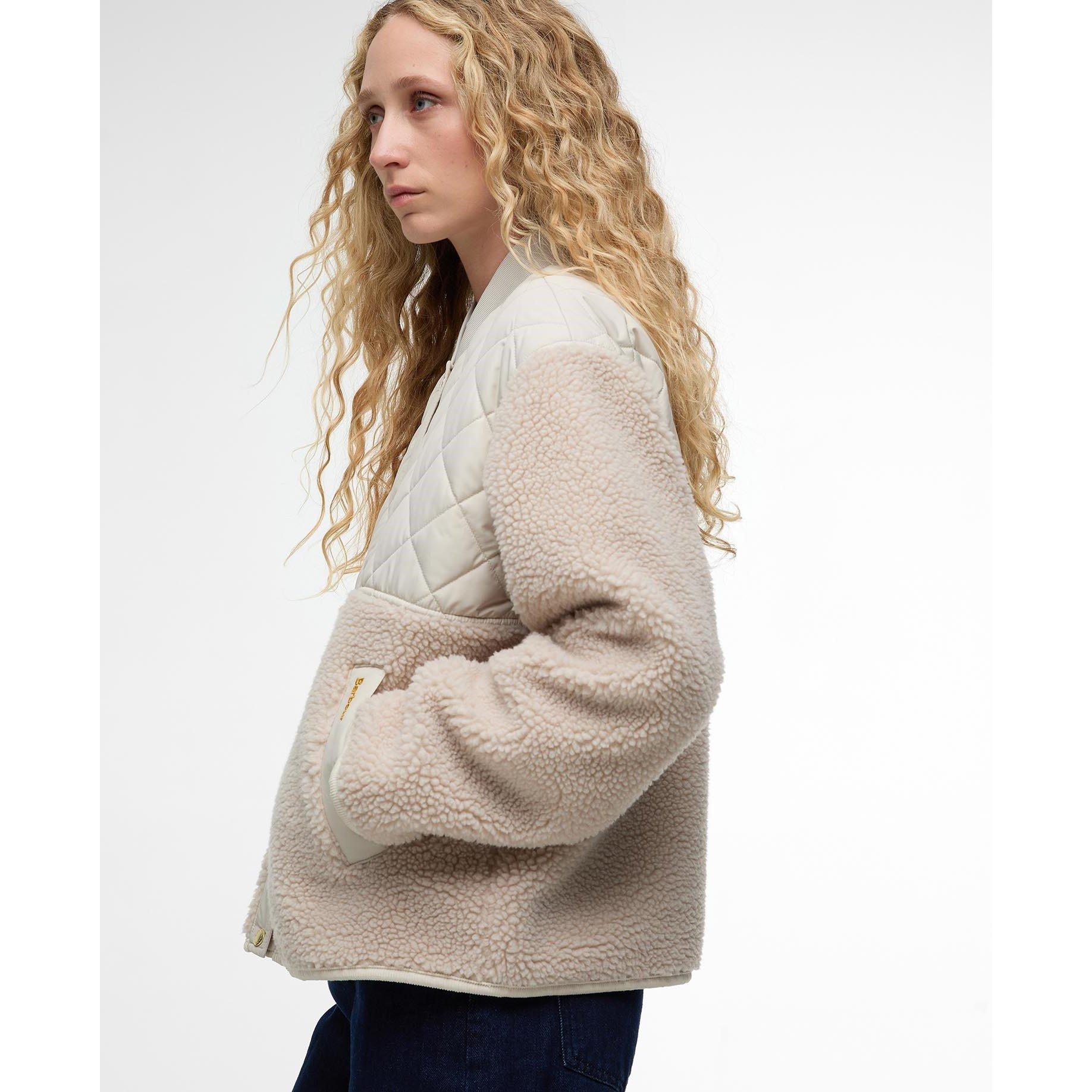 Oatmeal/Silver - Barbour - Womens Wetherby Fleece - 6