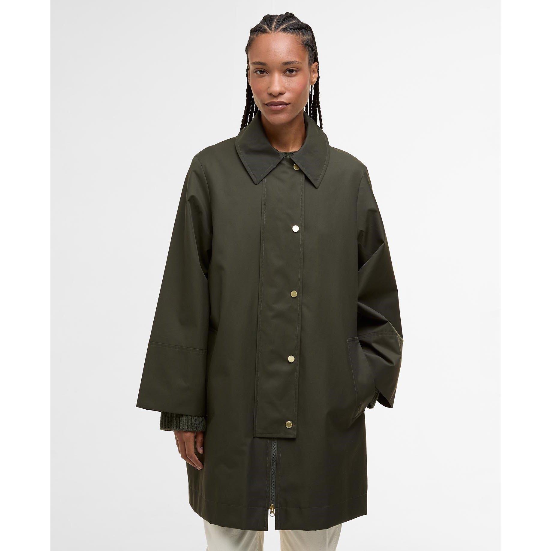 Sage/Ancient - Barbour - Womens Fia Showerproof Jacket - 6