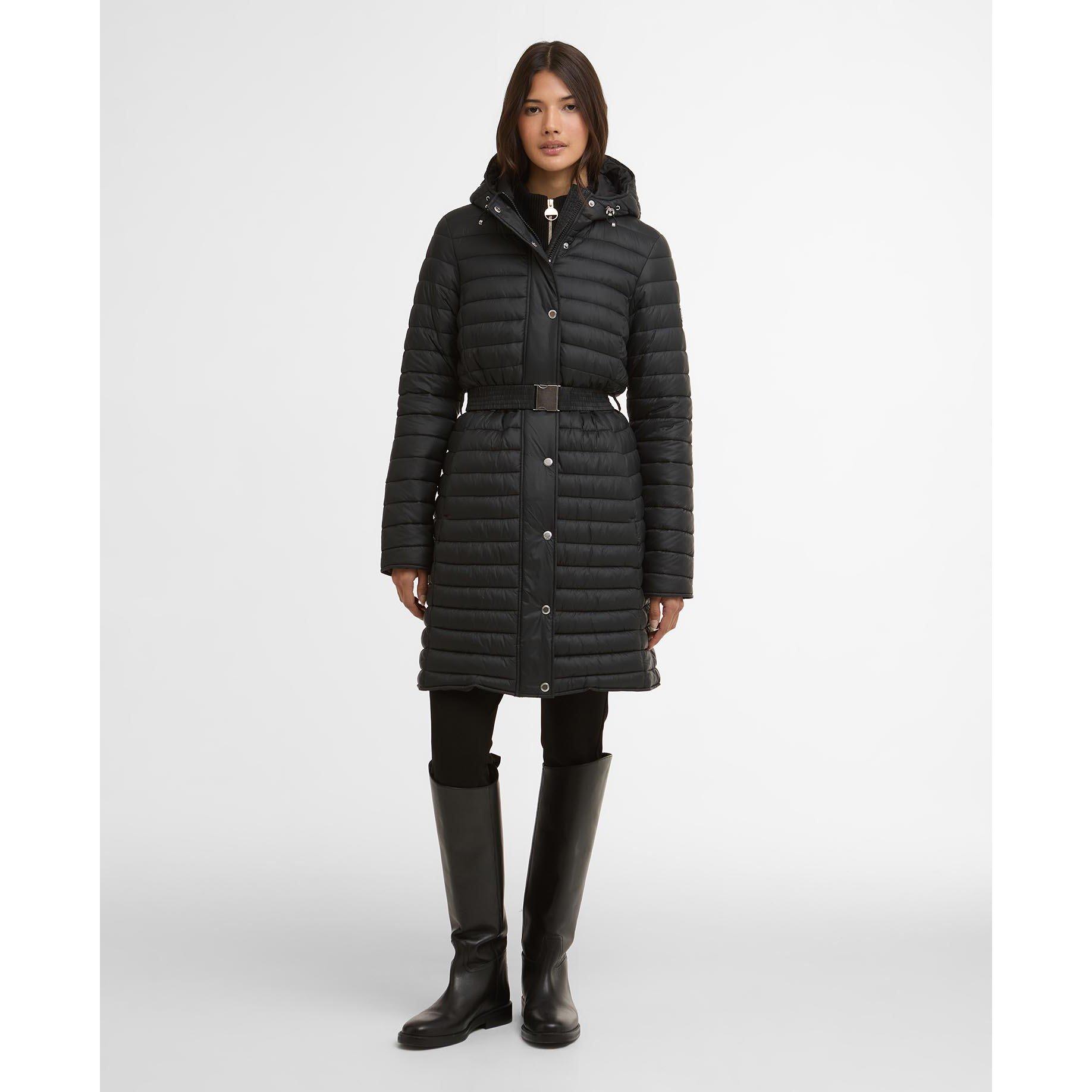 Black - Barbour International - Womens Longline Jada Puffer Jacket - 2