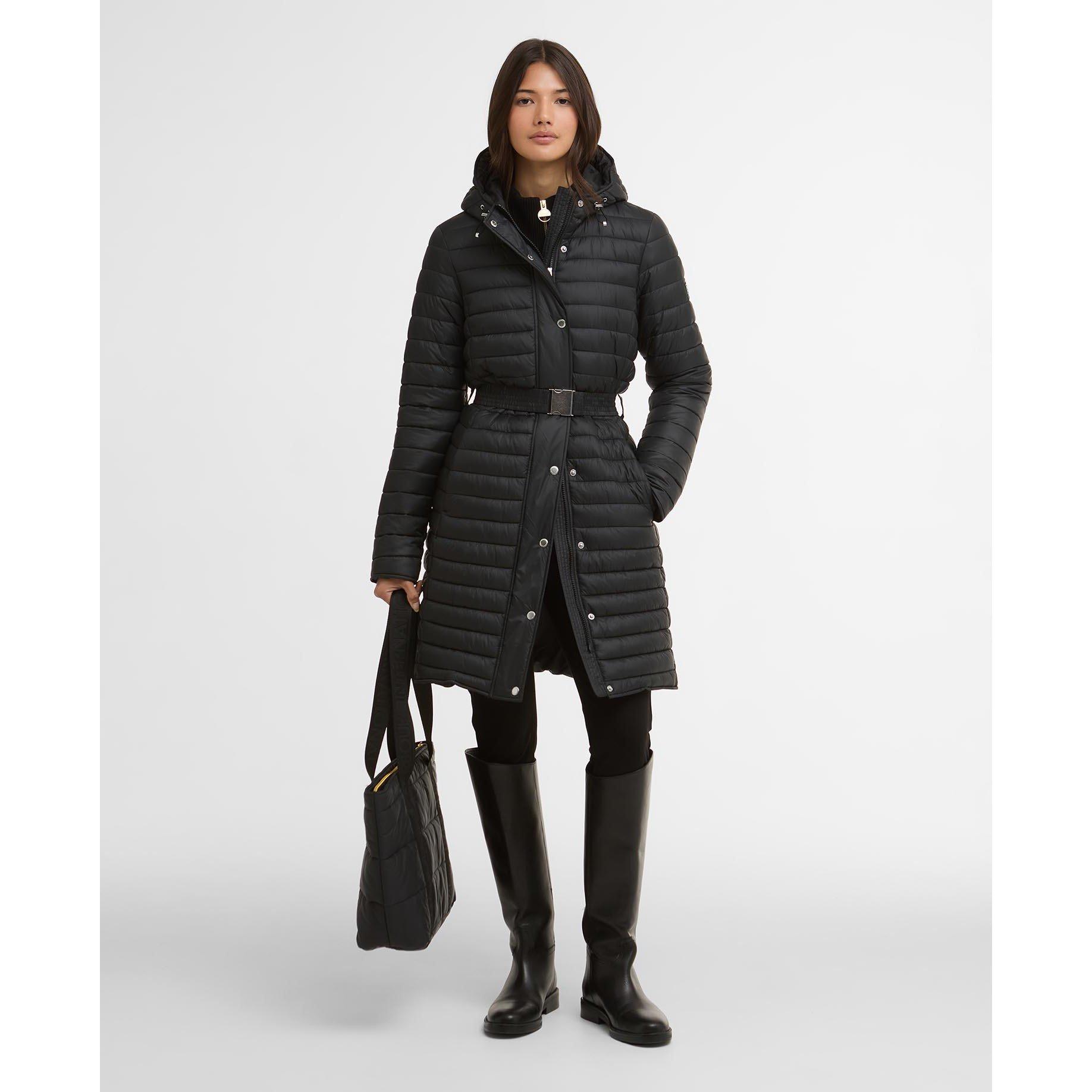 Black - Barbour International - Womens Longline Jada Puffer Jacket - 7