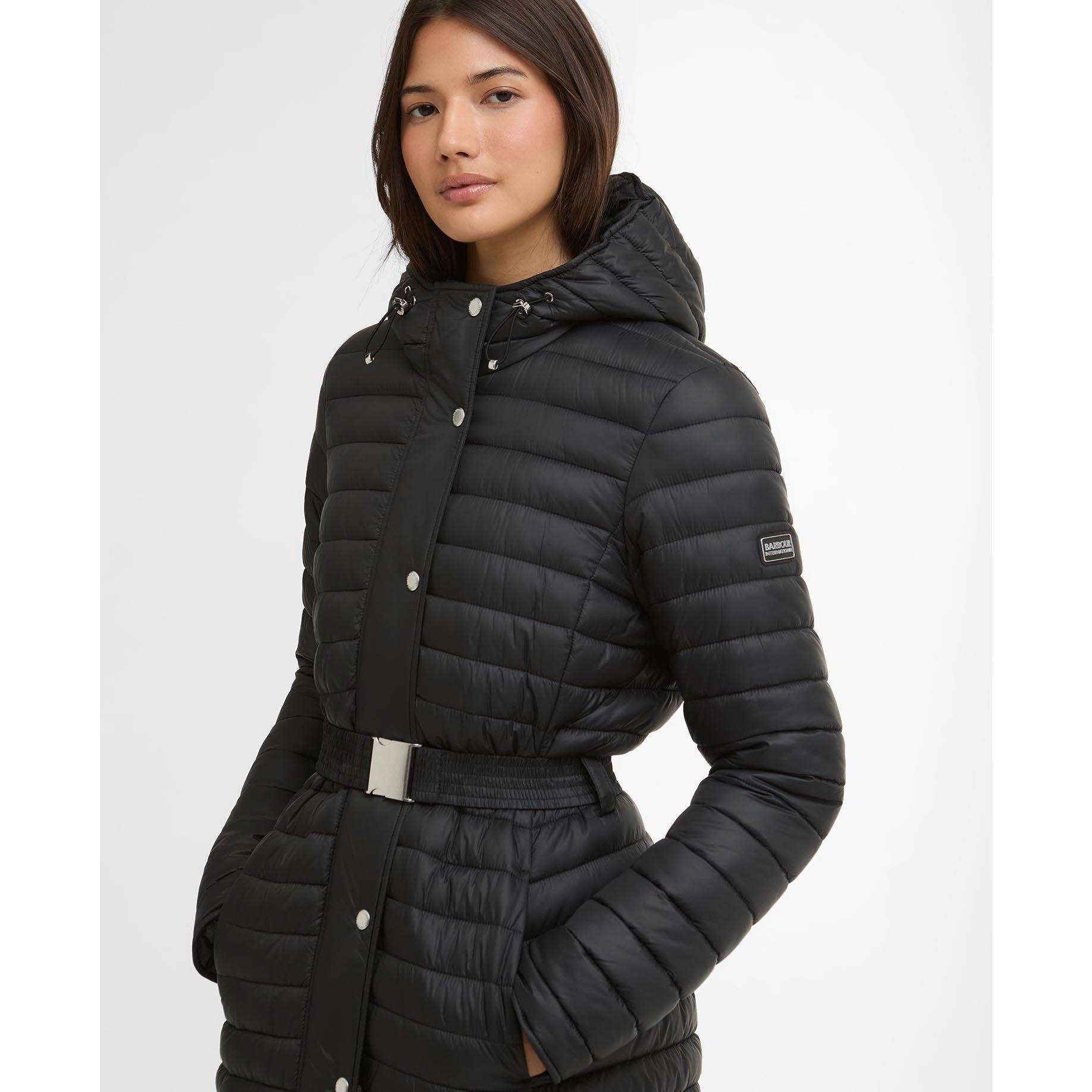 Black - Barbour International - Womens Longline Jada Puffer Jacket - 4