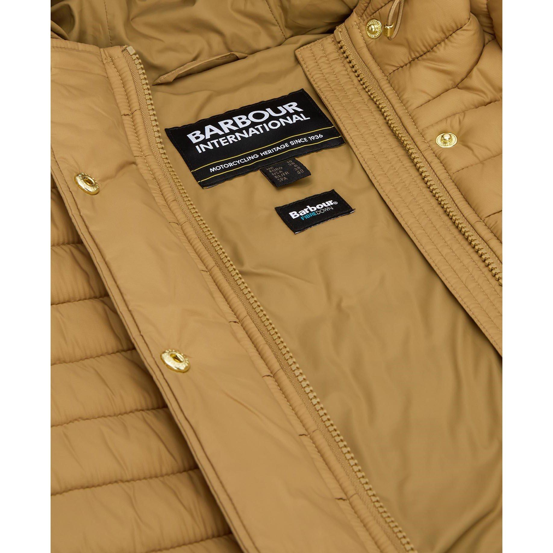 Antique Bronze - Barbour International - Womens Longline Jada Puffer Jacket - 6