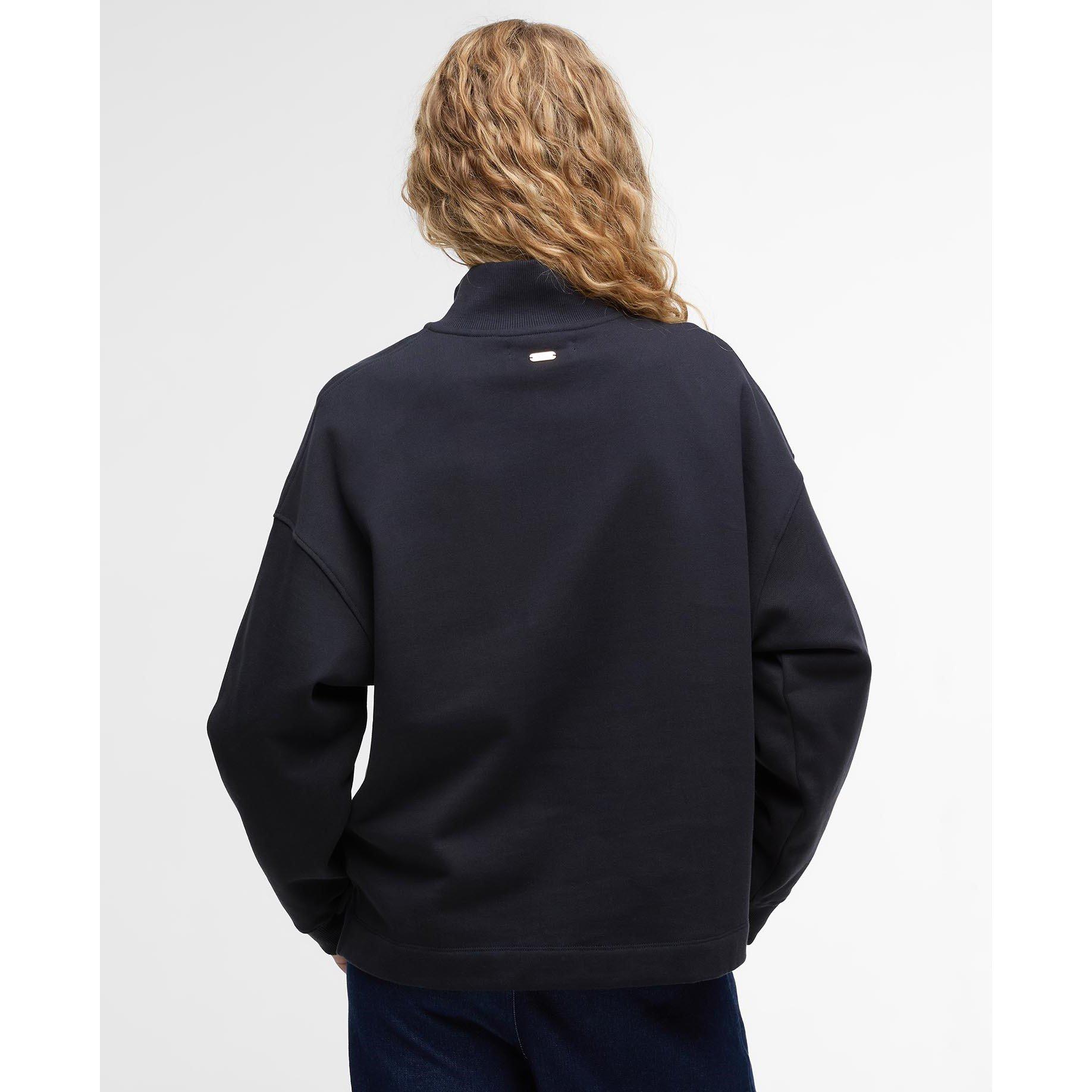 Dark Navy - Barbour - Women's B.Li Sara quarter Zip Fleece - 3