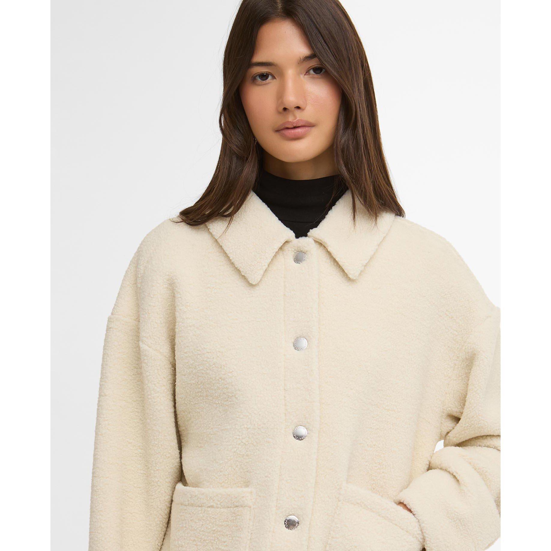 Bone White - Barbour International - Womens Rae Overshirt - 4