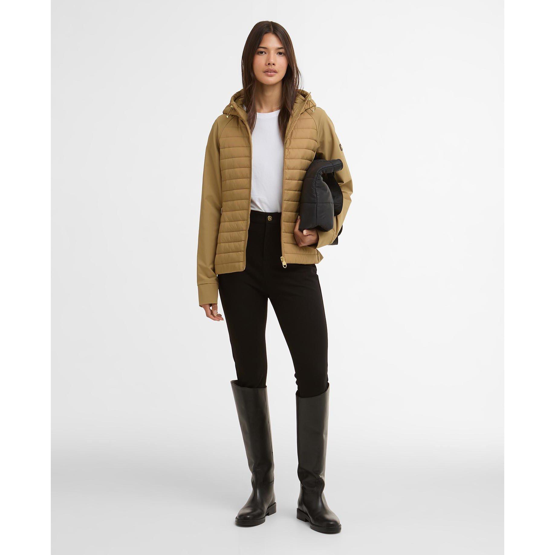 Antique Bronze - Barbour International - Women's B.Intense Valentina Q Sw Hybrid Jacket - 7