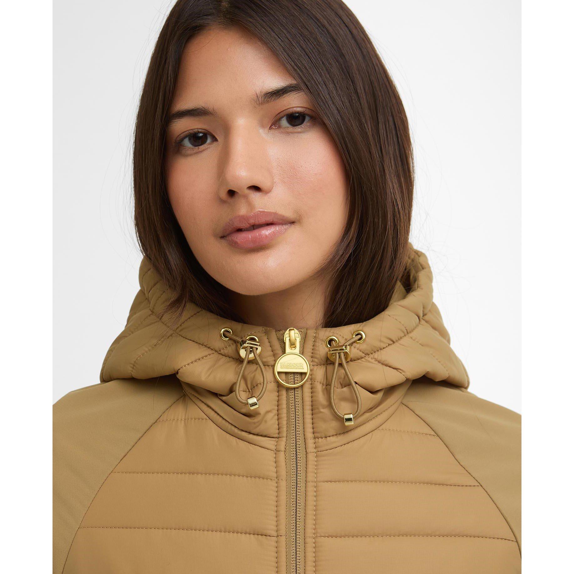 Antique Bronze - Barbour International - Women's B.Intense Valentina Q Sw Hybrid Jacket - 4