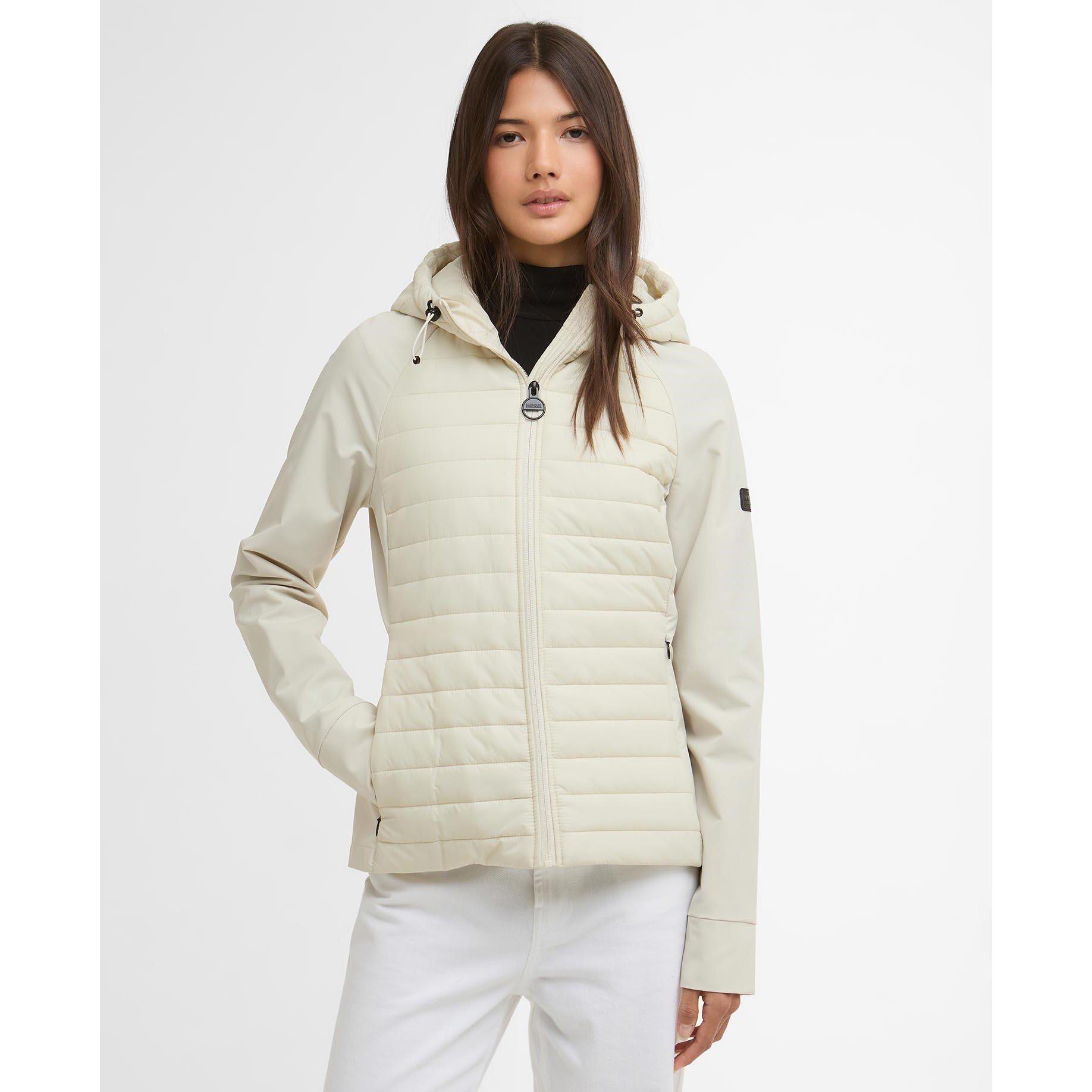 Bone White - Barbour International - Womens Valentina Quilted Sweatshirt - 2