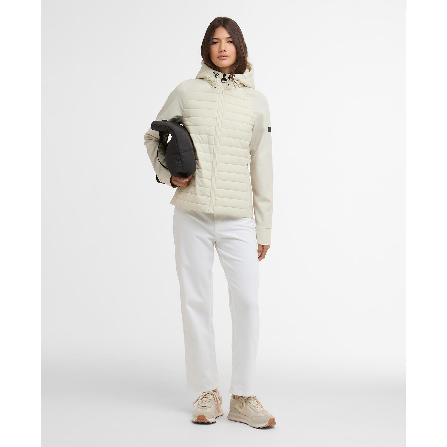 Bone White - Barbour International - Womens Valentina Quilted Sweatshirt - 7