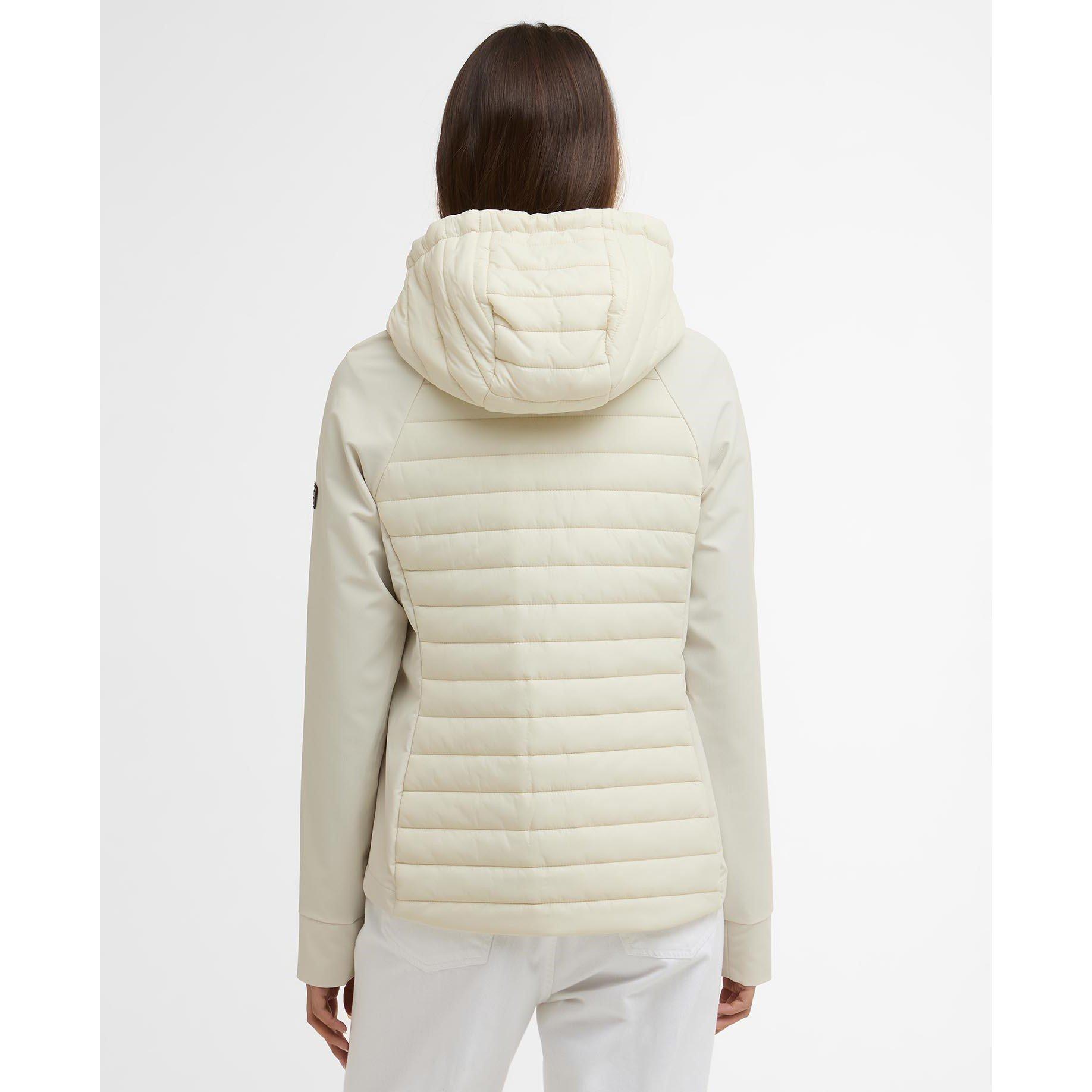 Bone White - Barbour International - Womens Valentina Quilted Sweatshirt - 3