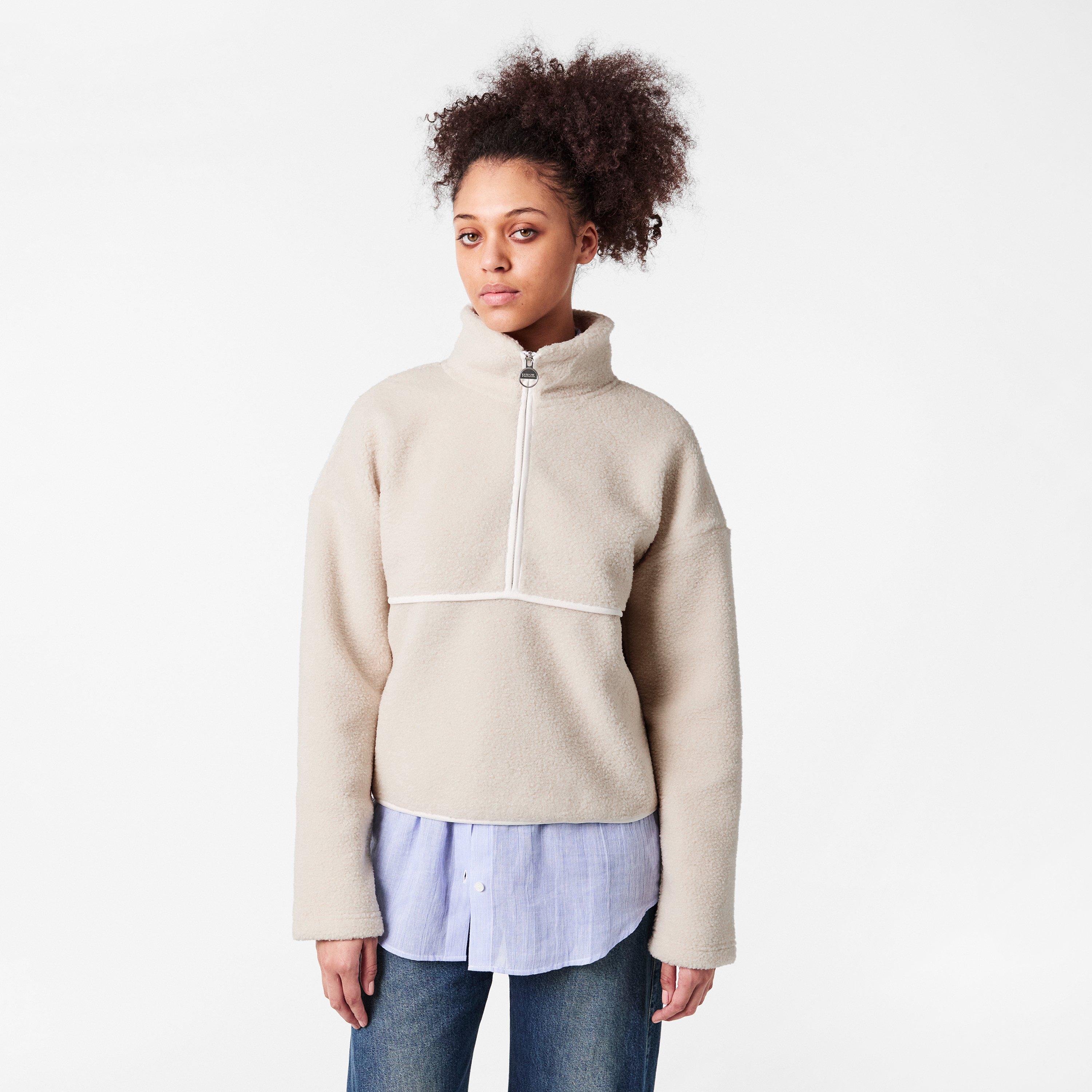 Bone White - Barbour International - Womens Tara Fleece - 3