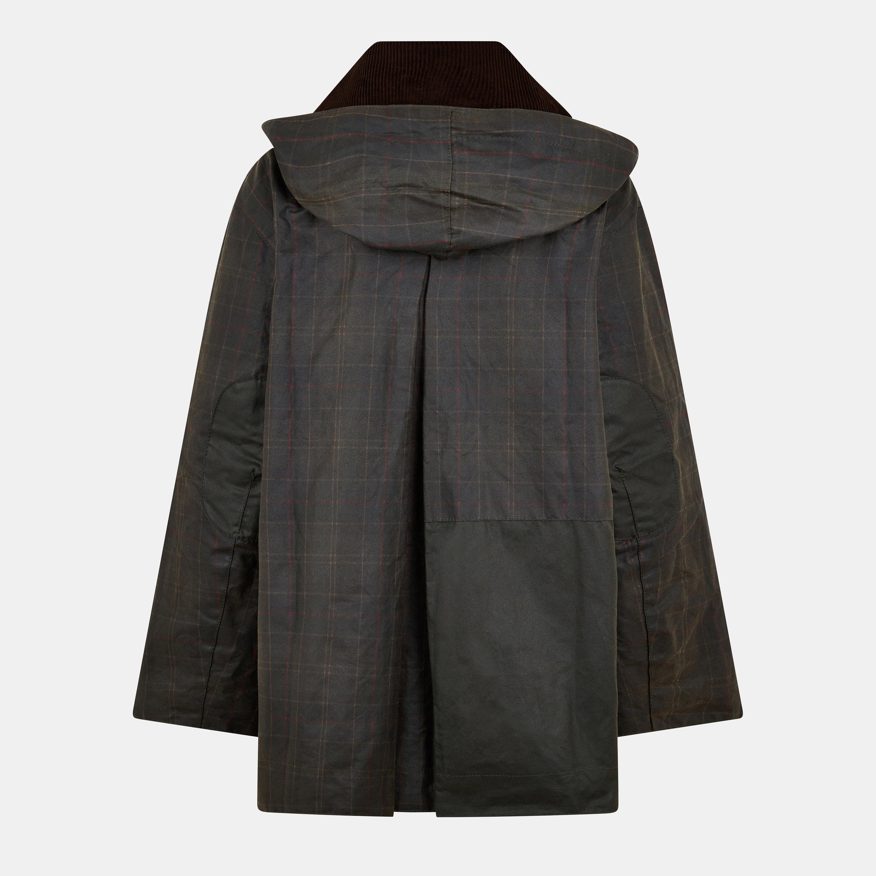 Cl Tartan - Barbour x Ganni - Womens Tartan Waxed Duffle Coat - 2