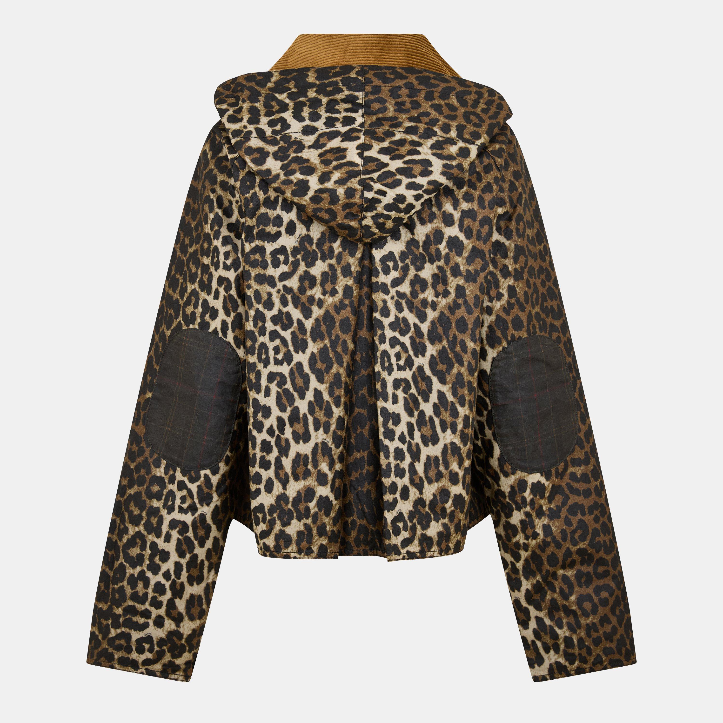 Leopard - Barbour x Ganni - Womens Leopard Print Waxed Anorak - 2
